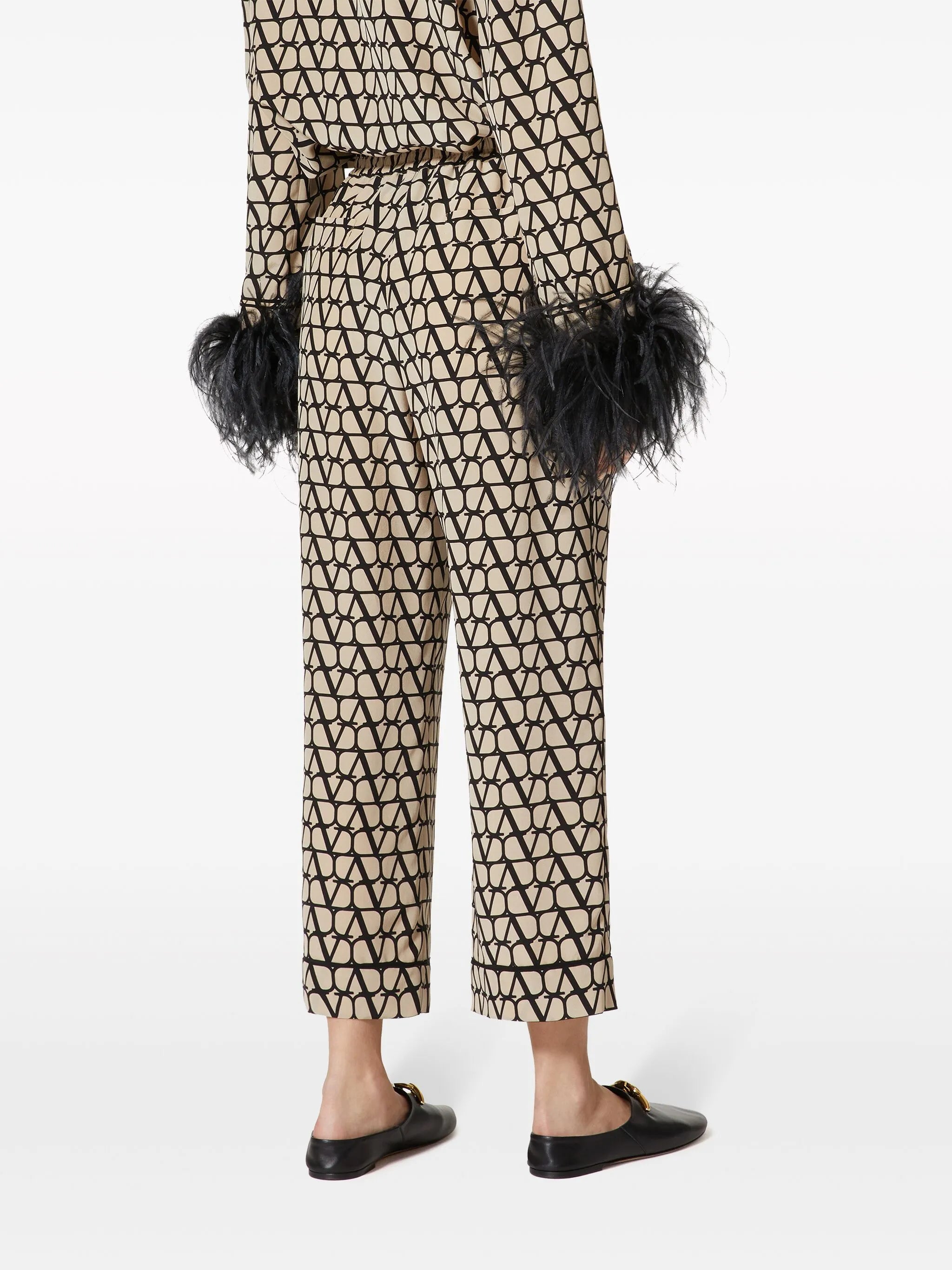 Toile Iconographe crepe-de-chine trousers