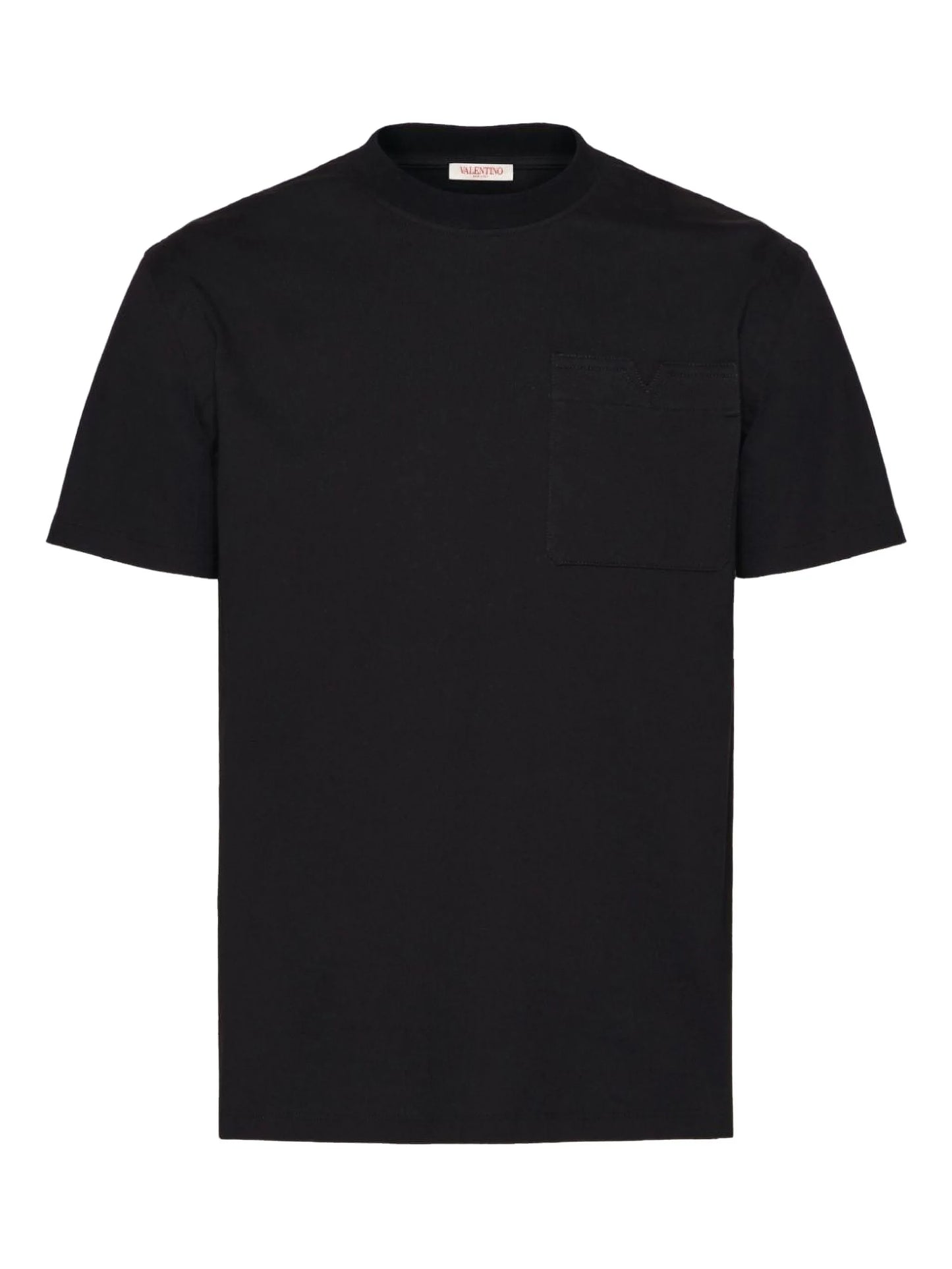 V-detail cotton T-shirt