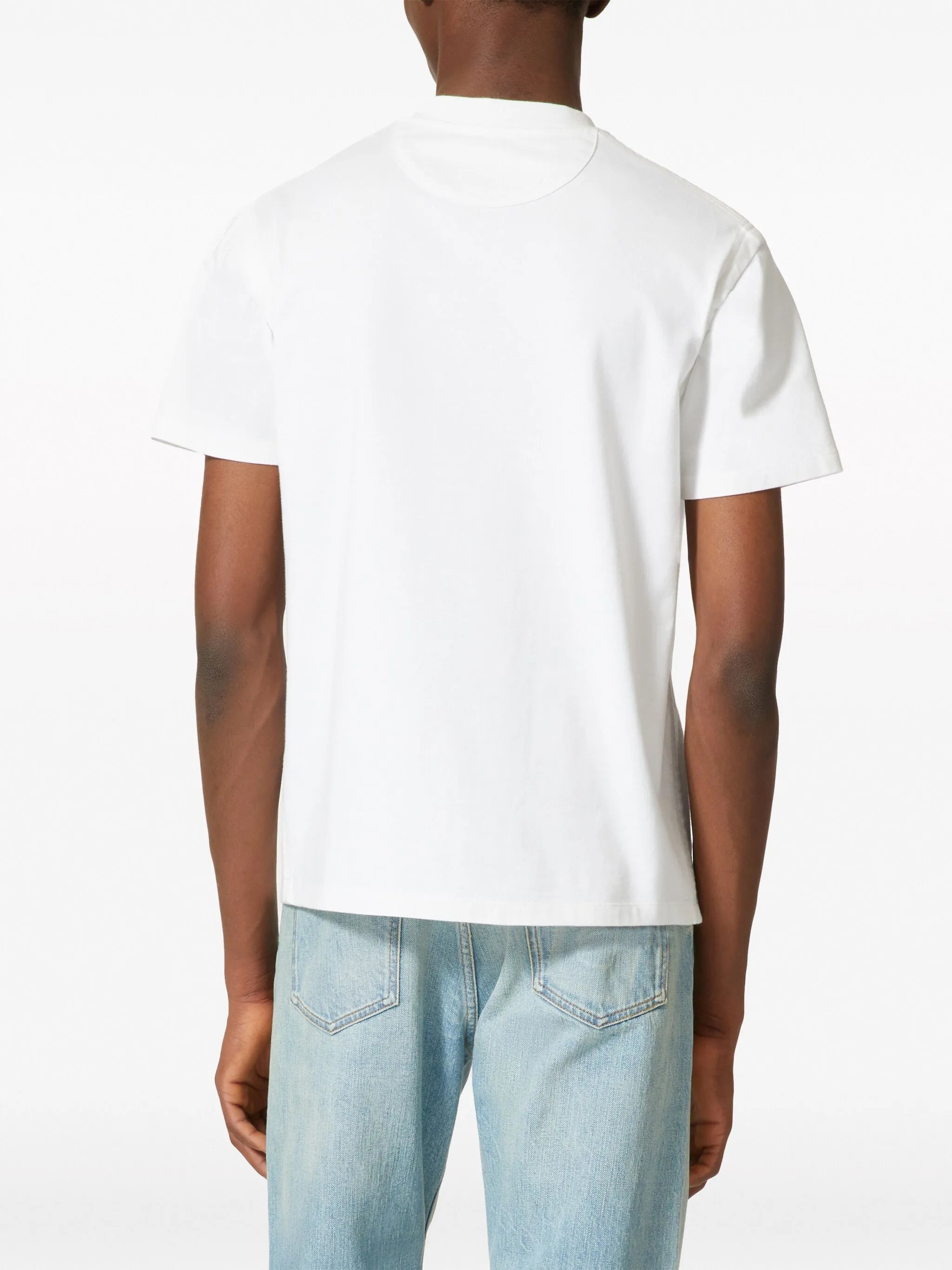 V-detail cotton T-shirt