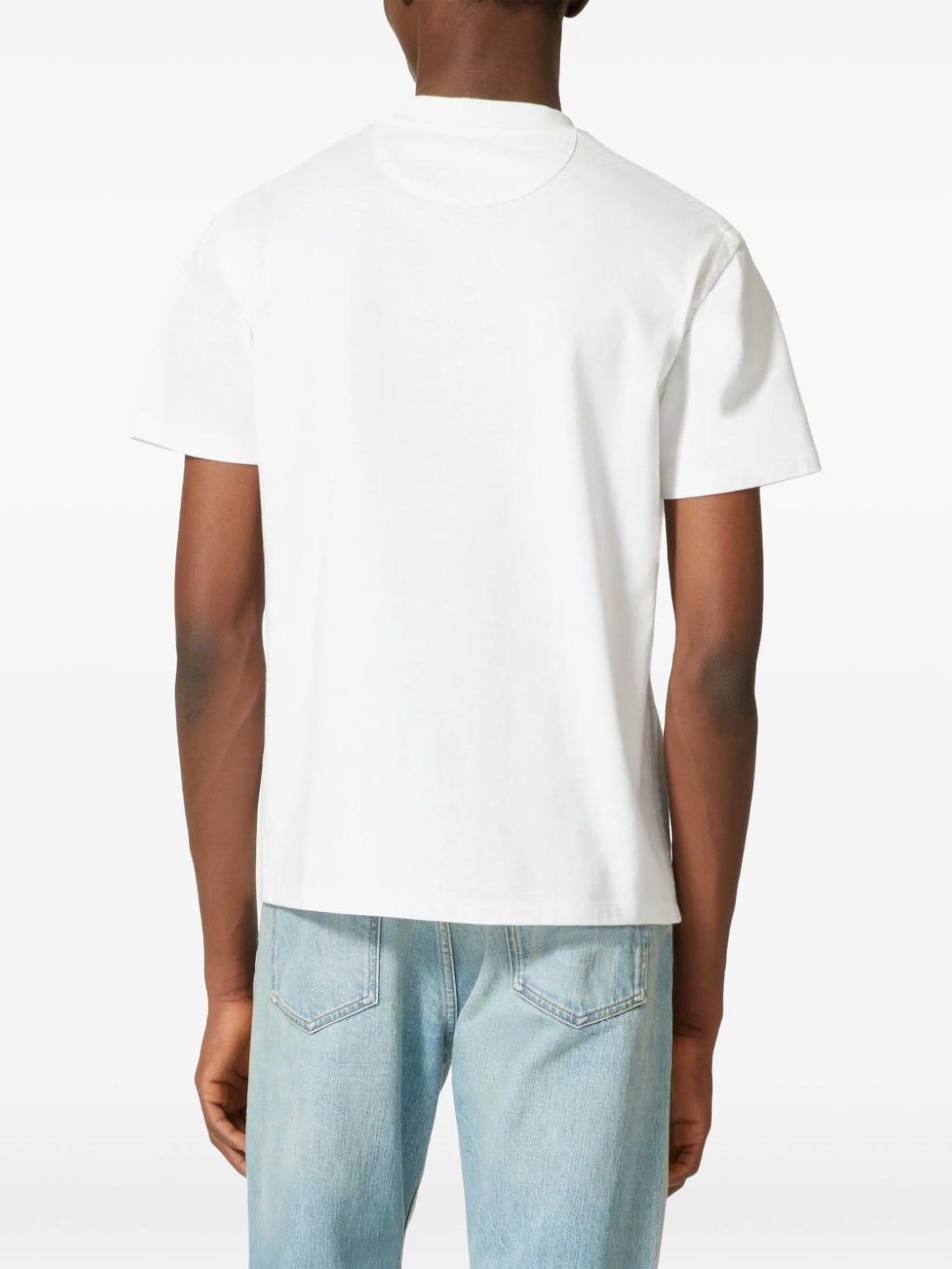 V-detail cotton T-shirt