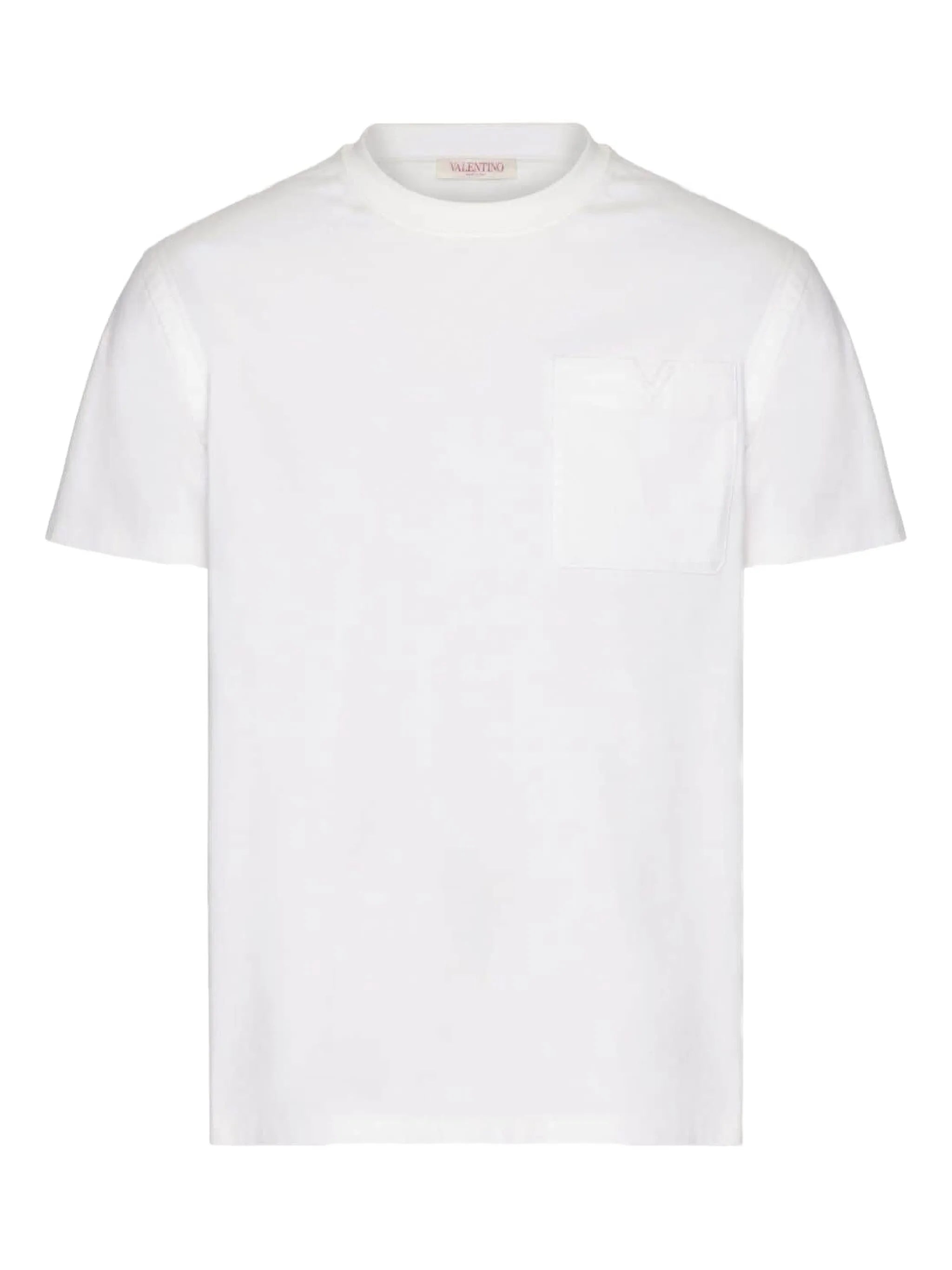 V-detail cotton T-shirt