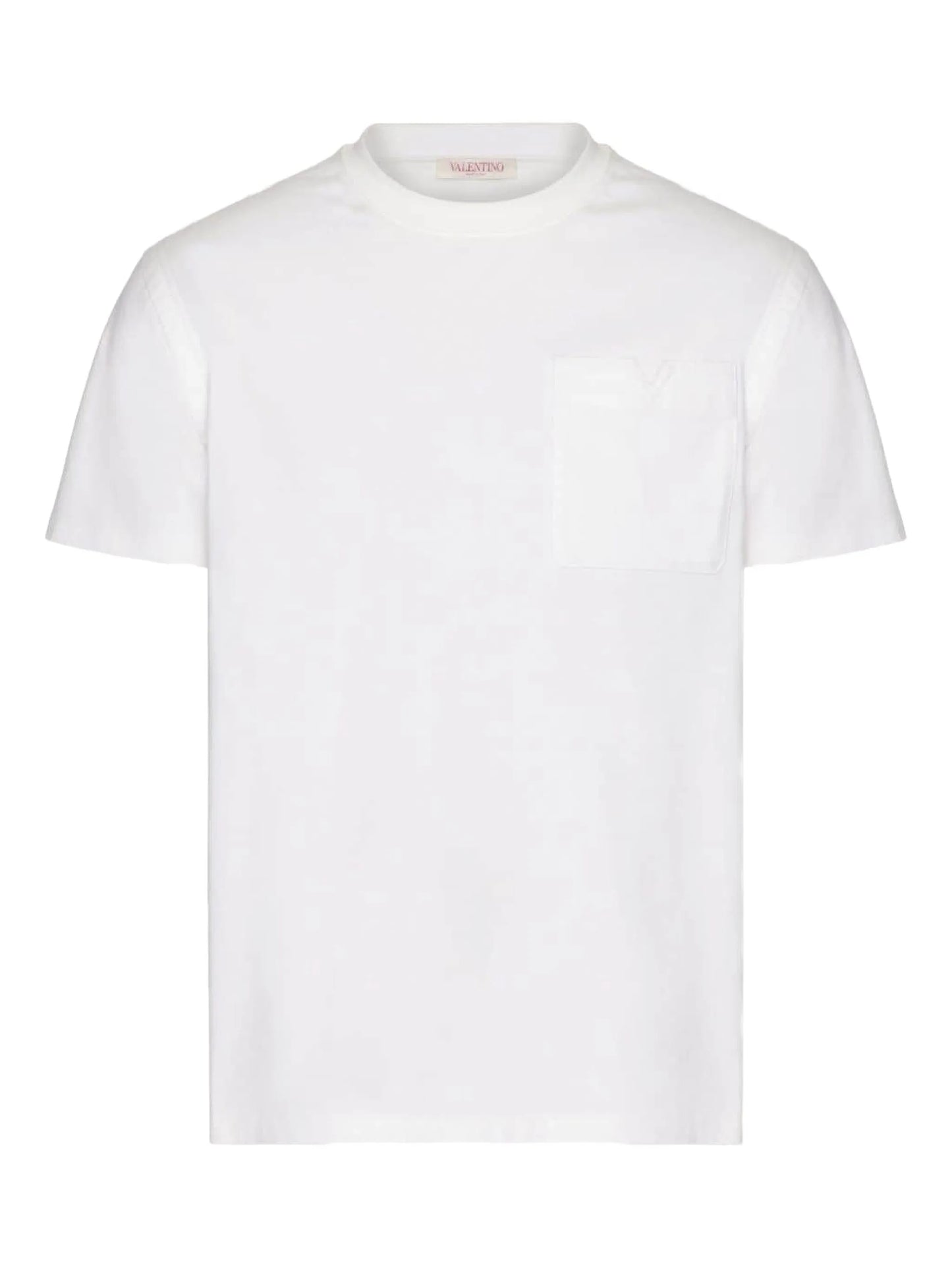 V-detail cotton T-shirt