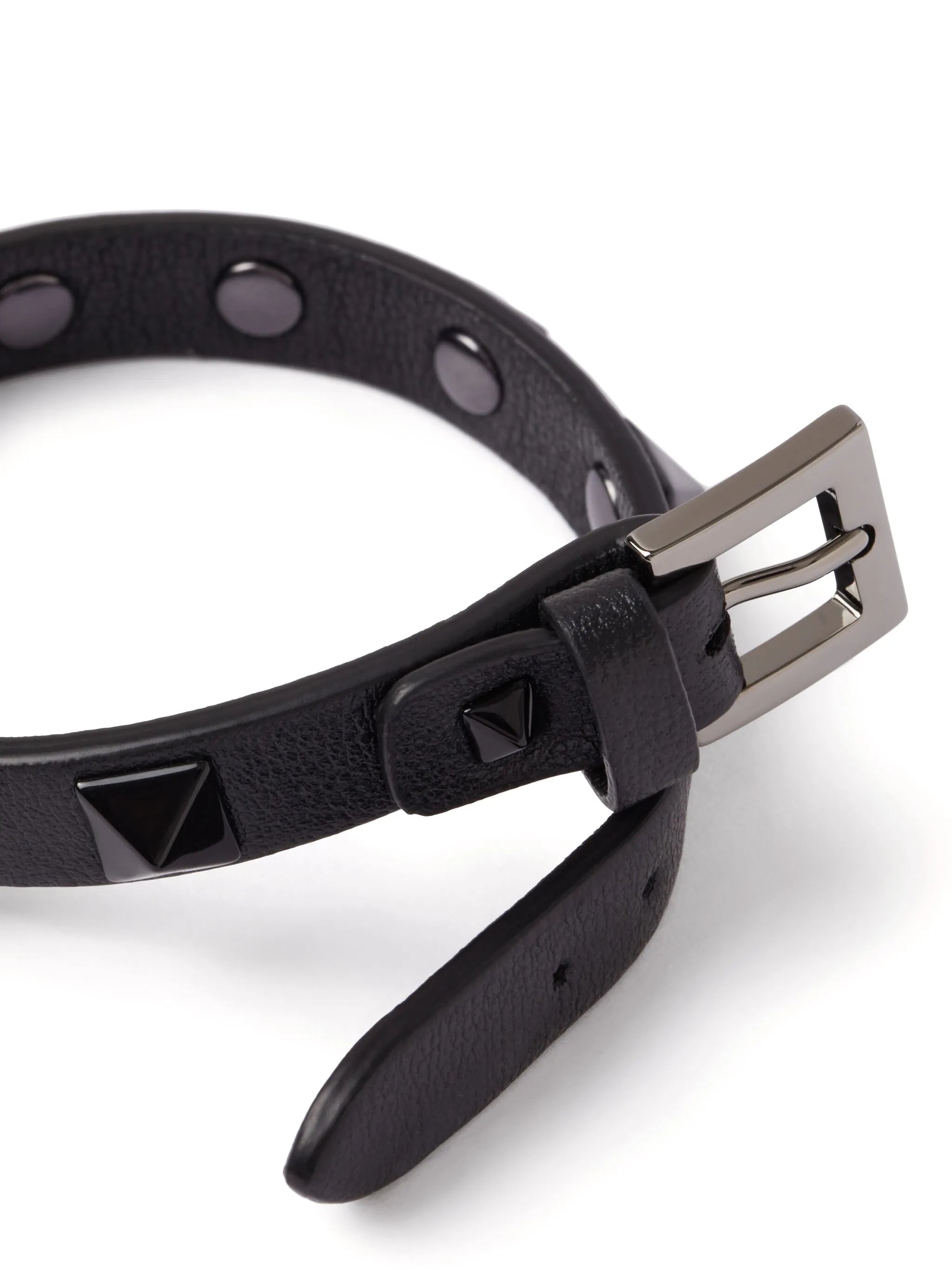 Rockstud leather bracelet