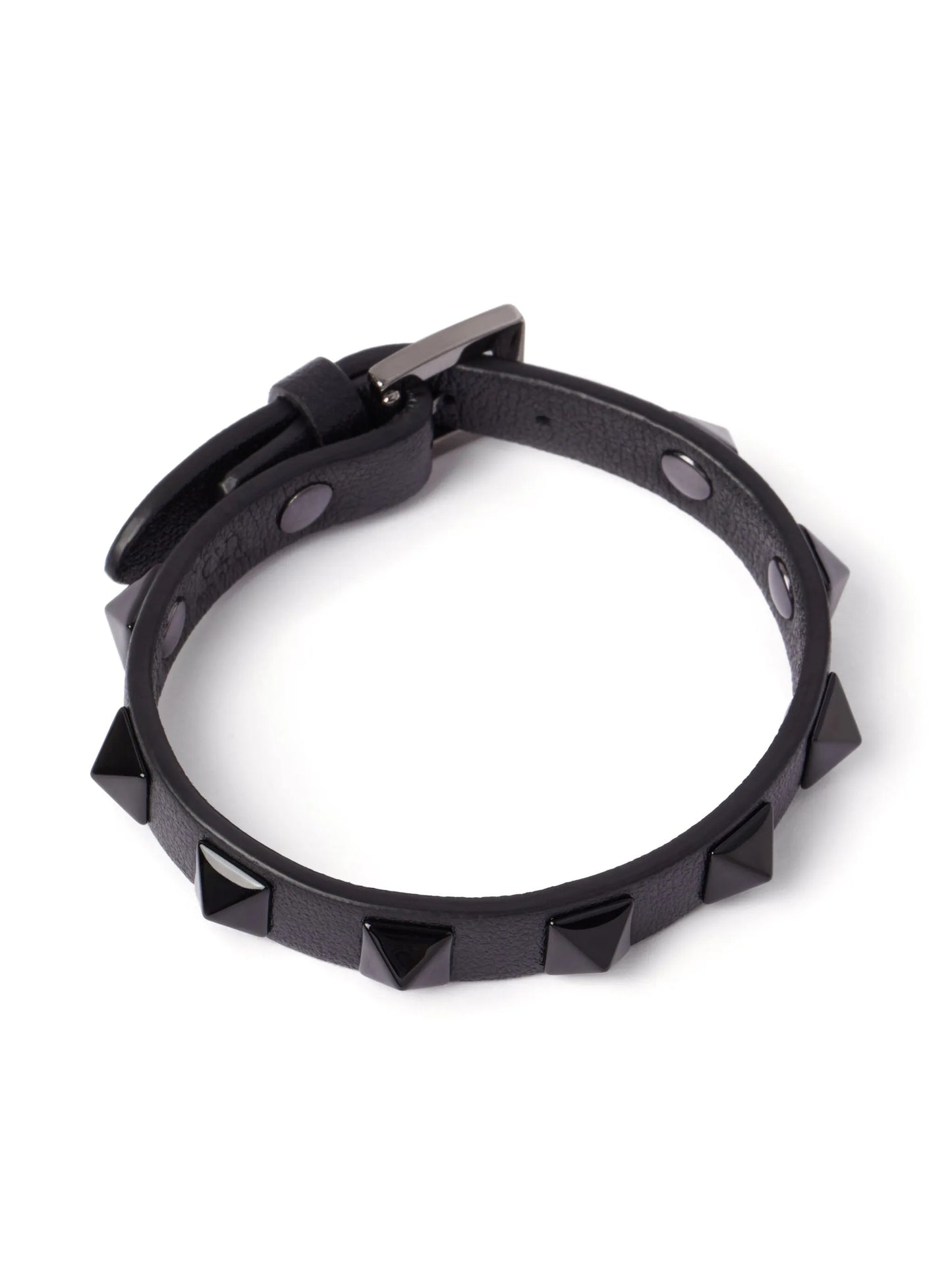 Rockstud leather bracelet