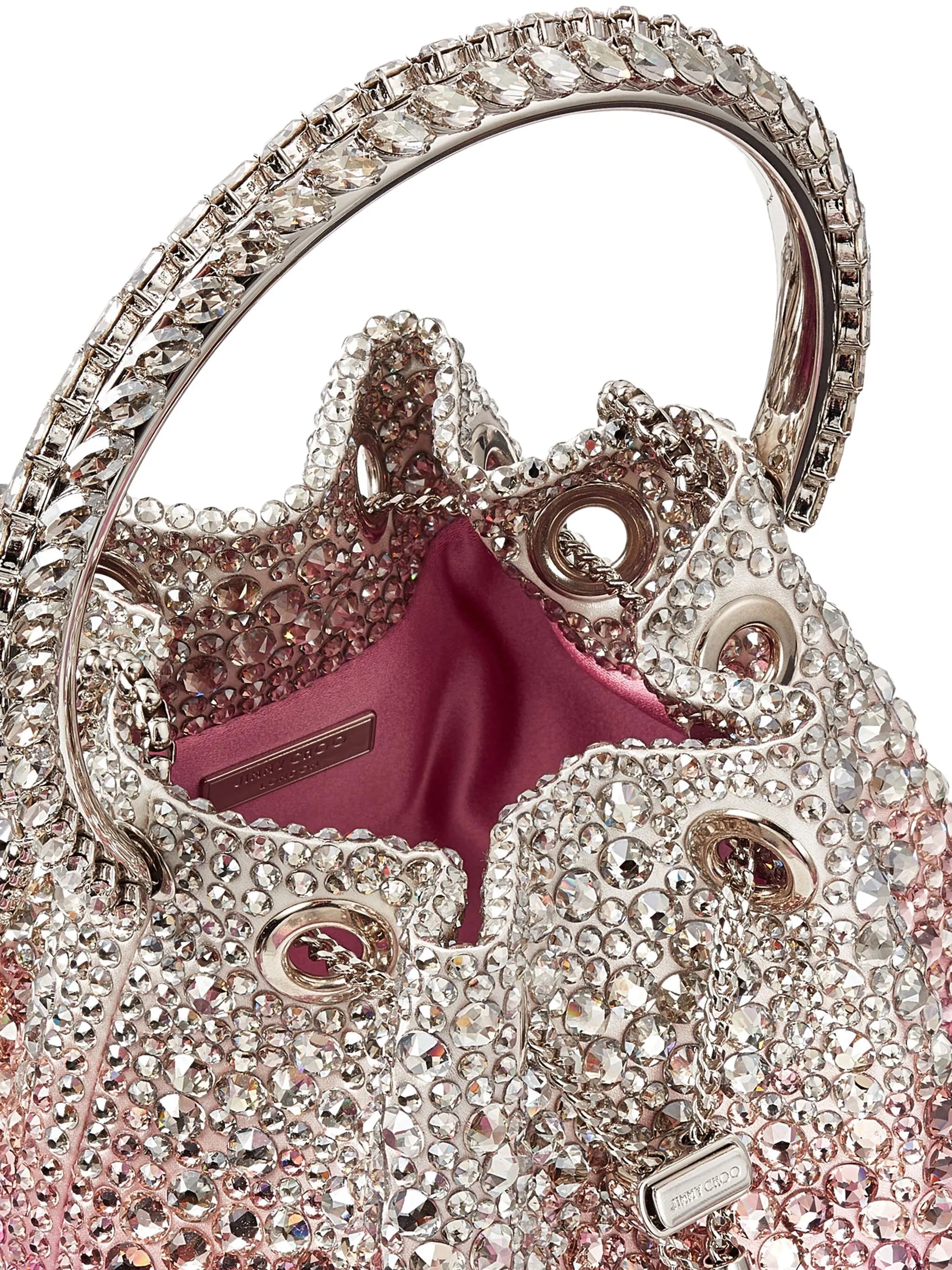 Bon Bon crystal-embellished bucket bag