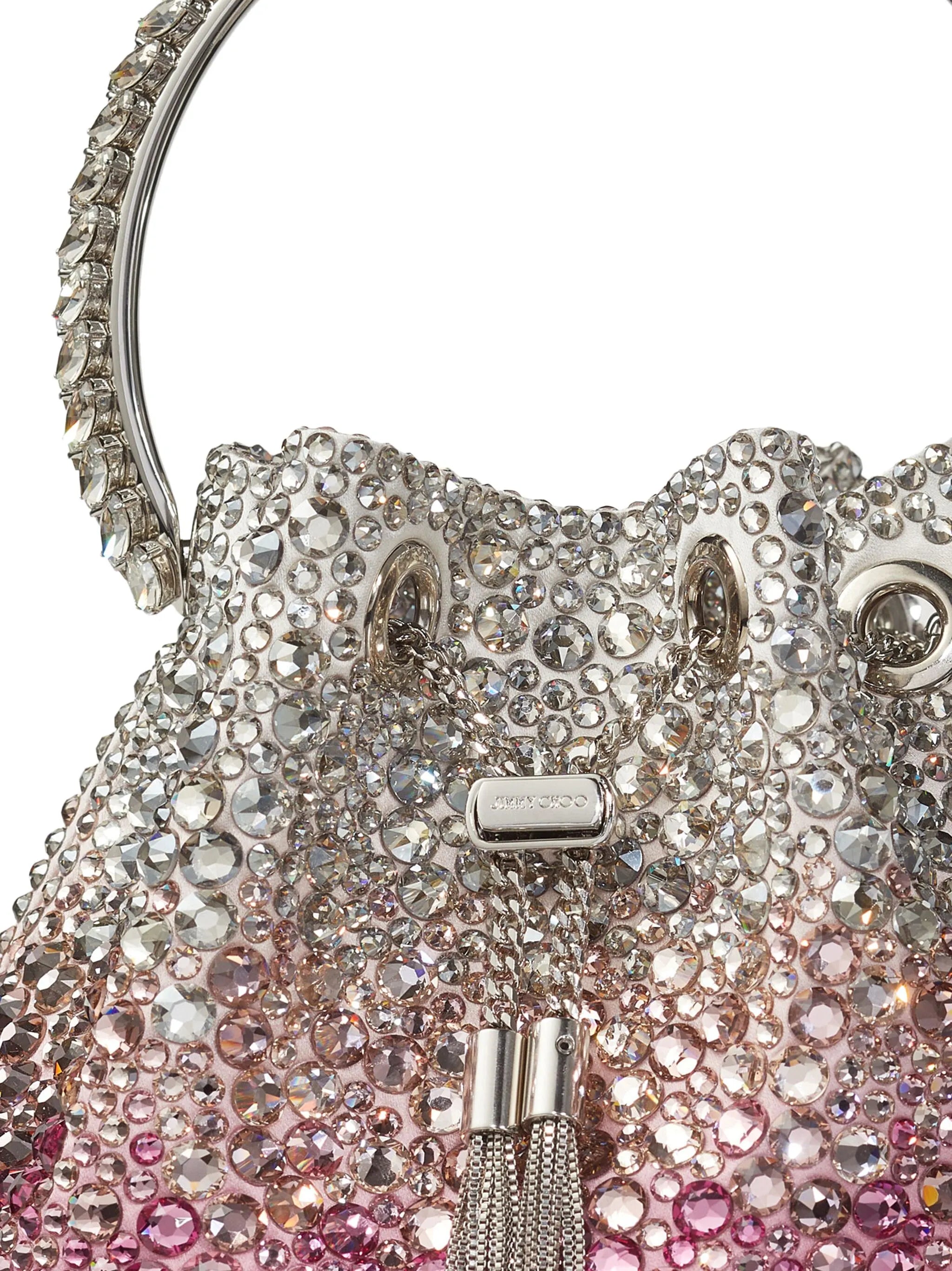 Bon Bon crystal-embellished bucket bag