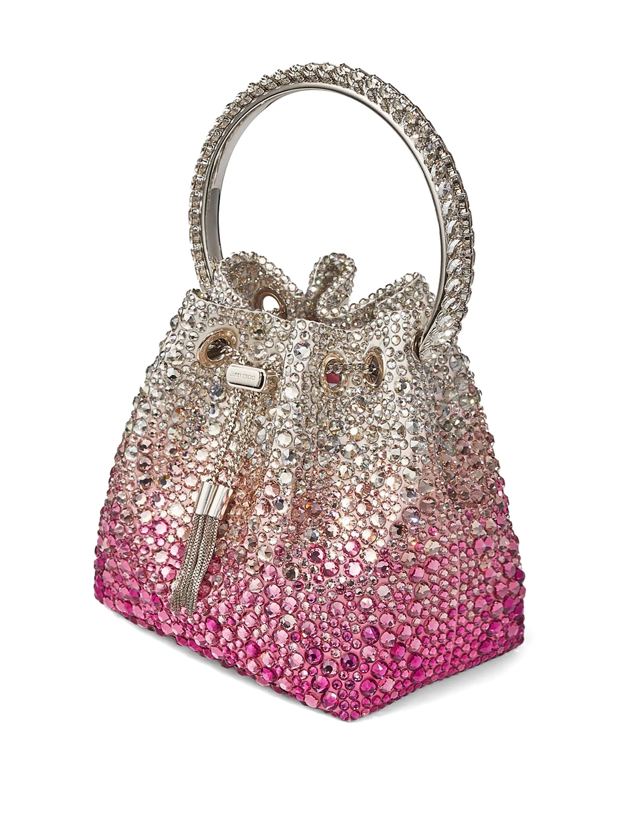 Bon Bon crystal-embellished bucket bag