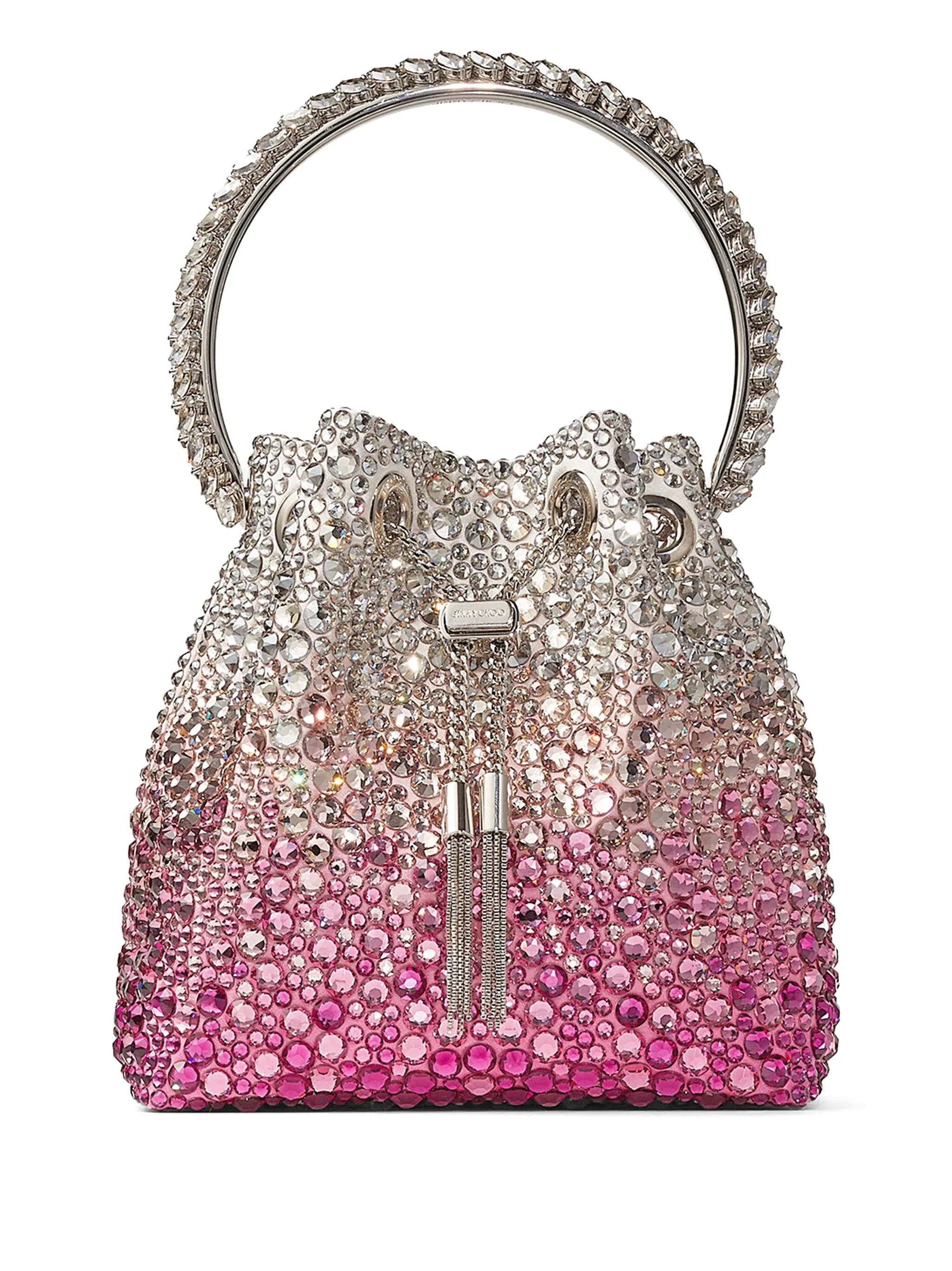 Bon Bon crystal-embellished bucket bag