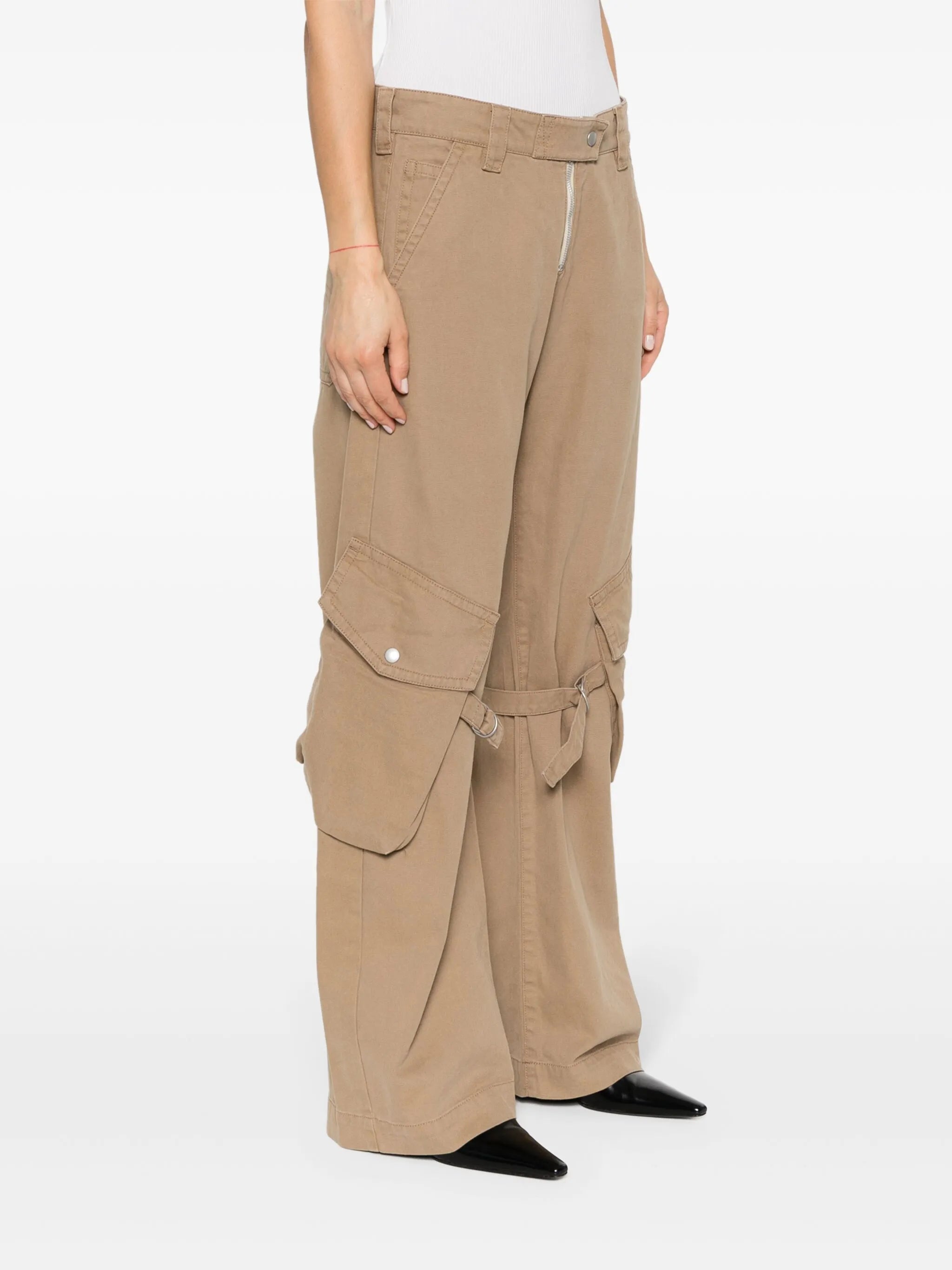 cotton cargo trousers