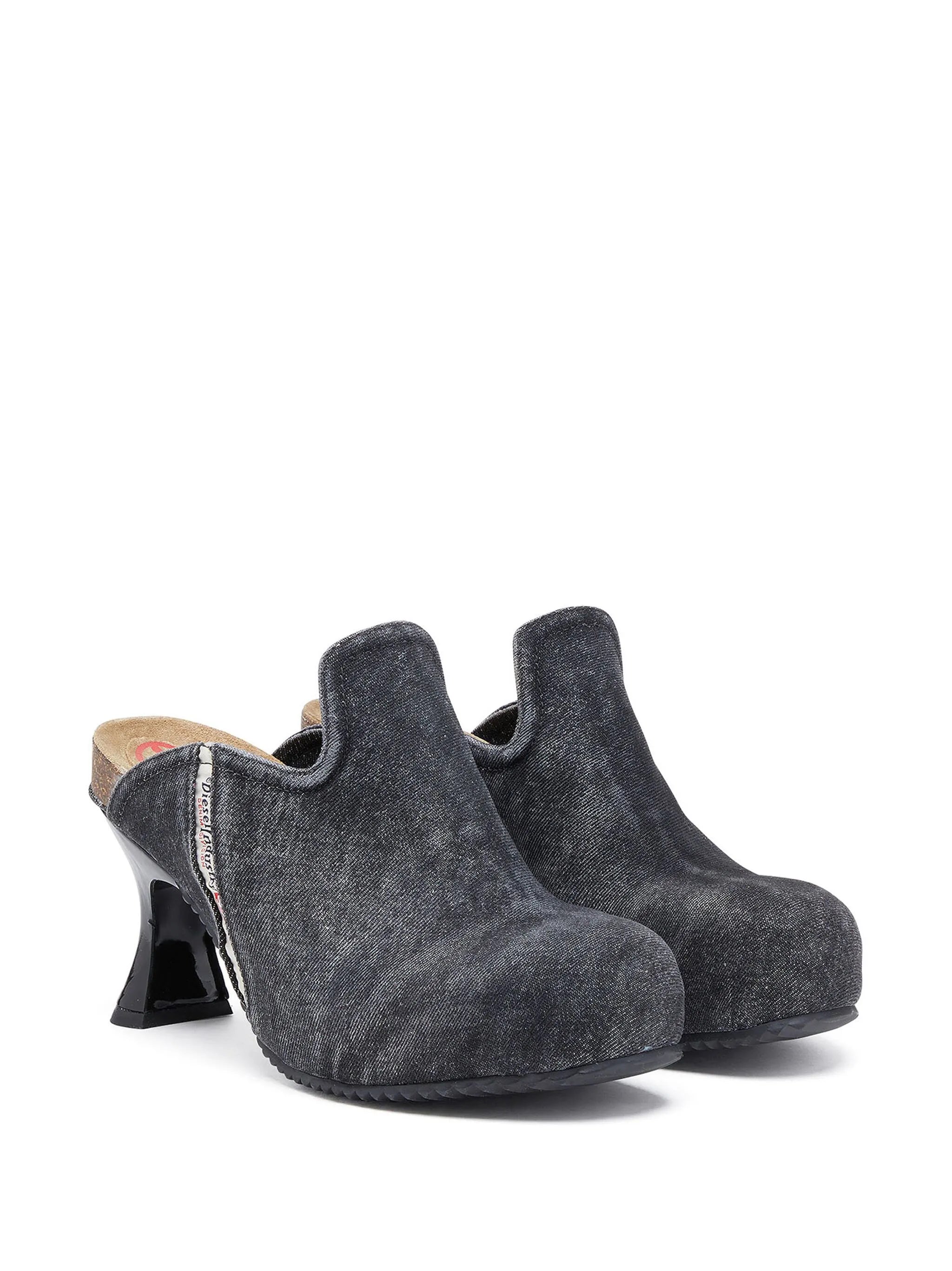 D-Woodstock W 80mm denim mules