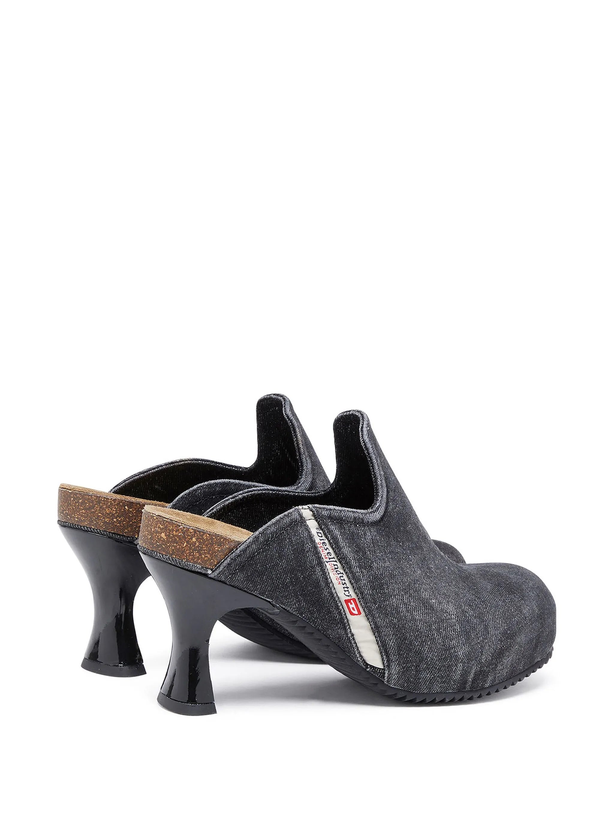 D-Woodstock W 80mm denim mules