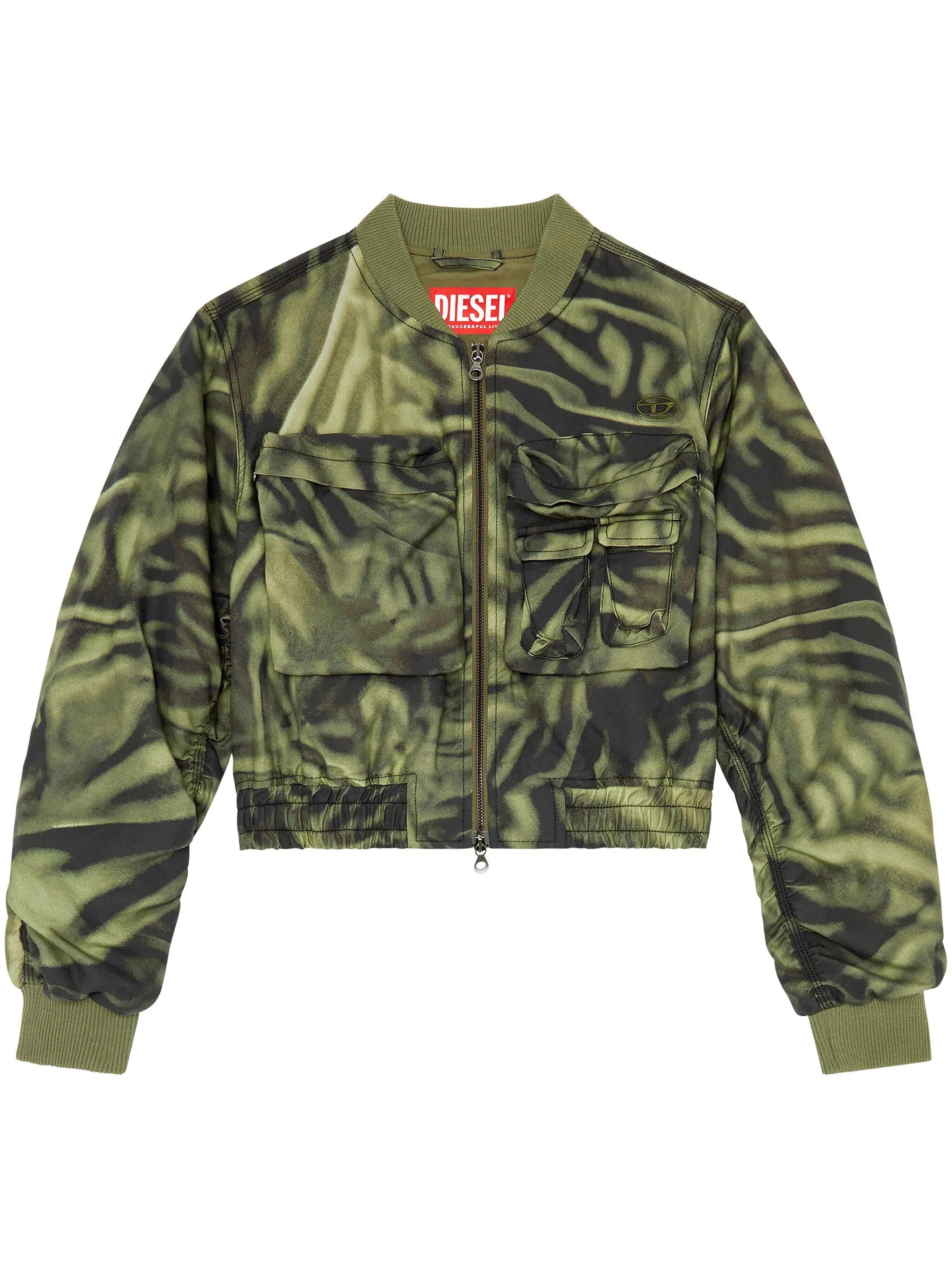 G-Khlow zebra-print bomber jacket