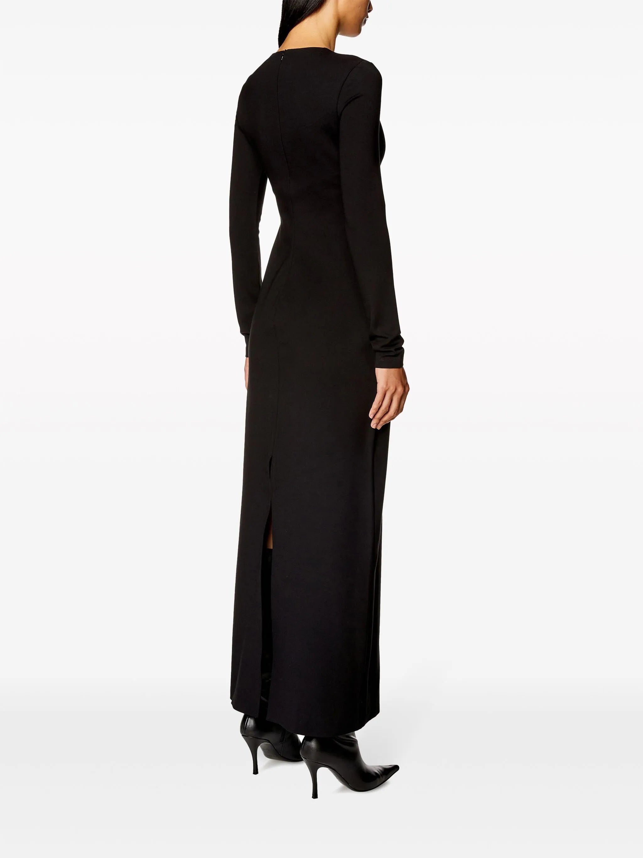 D-Ams logo-plaque dress