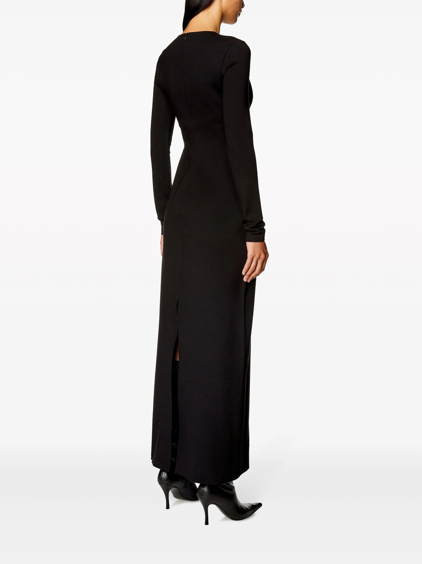 D-Ams logo-plaque dress