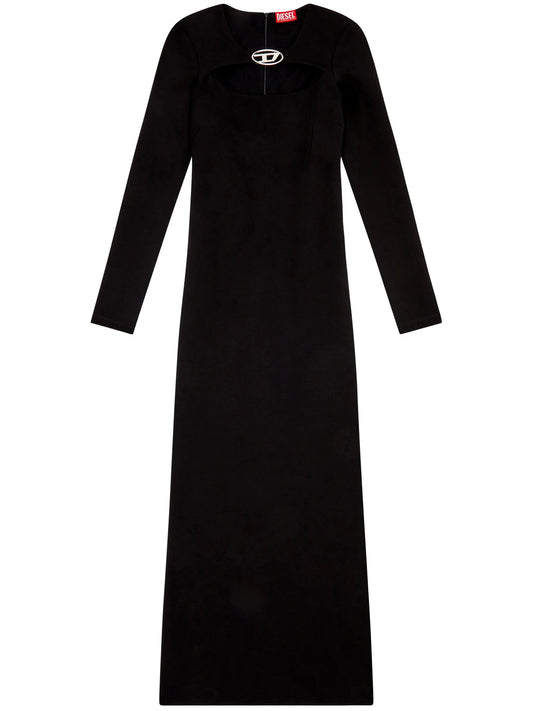 D-Ams logo-plaque dress