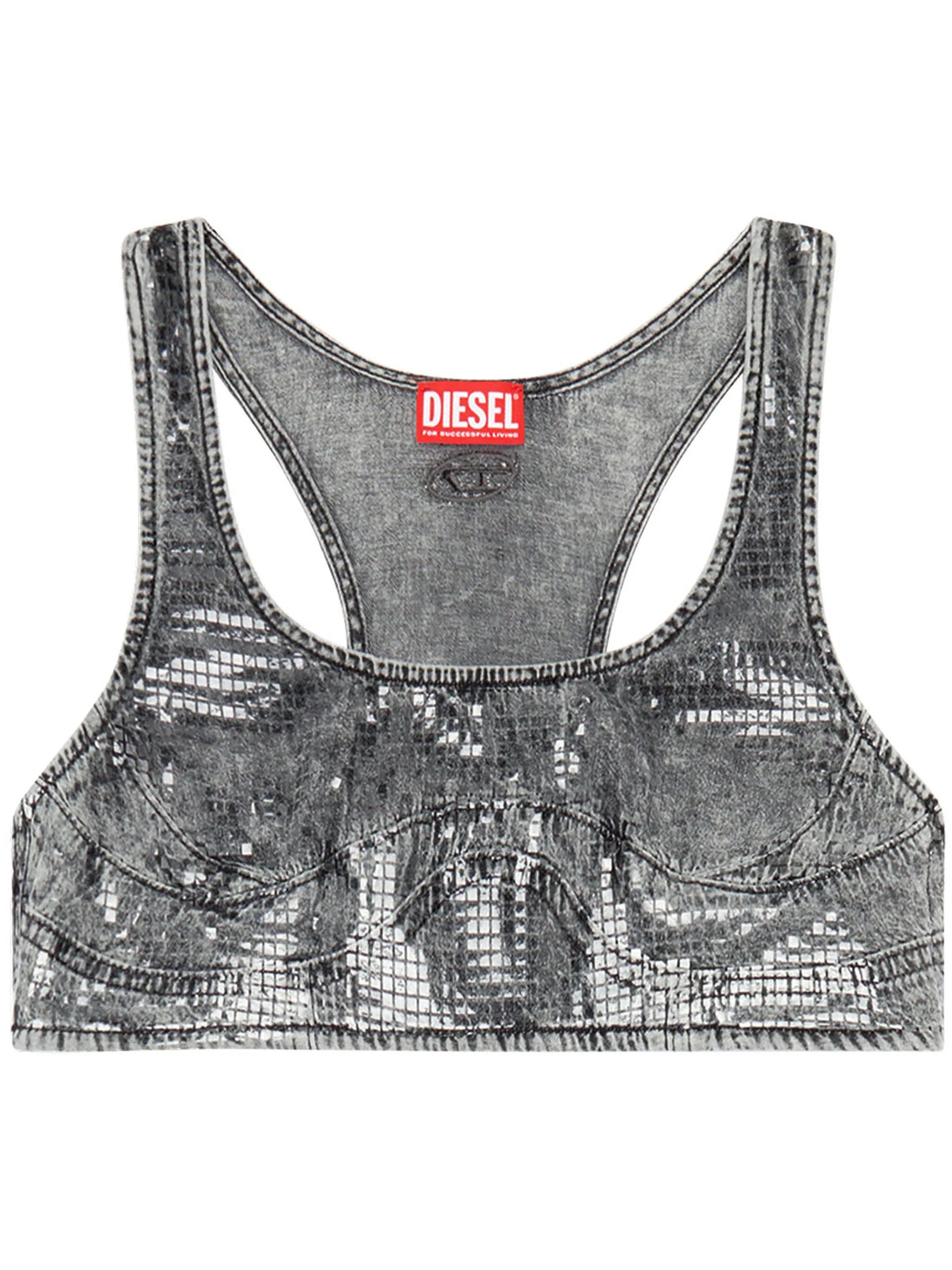 De-Toppy-S denim crop top