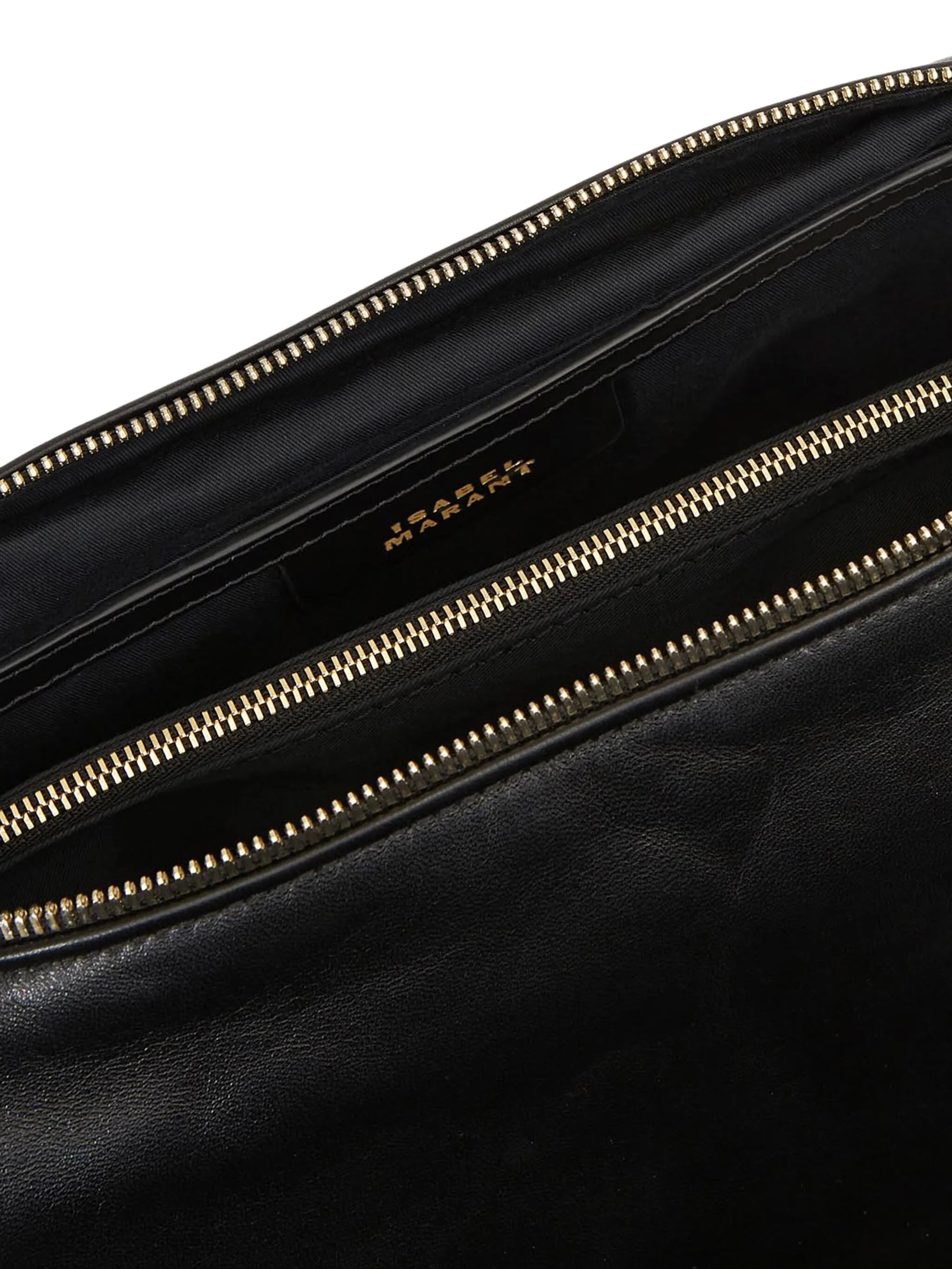 zip leather shoulder bag