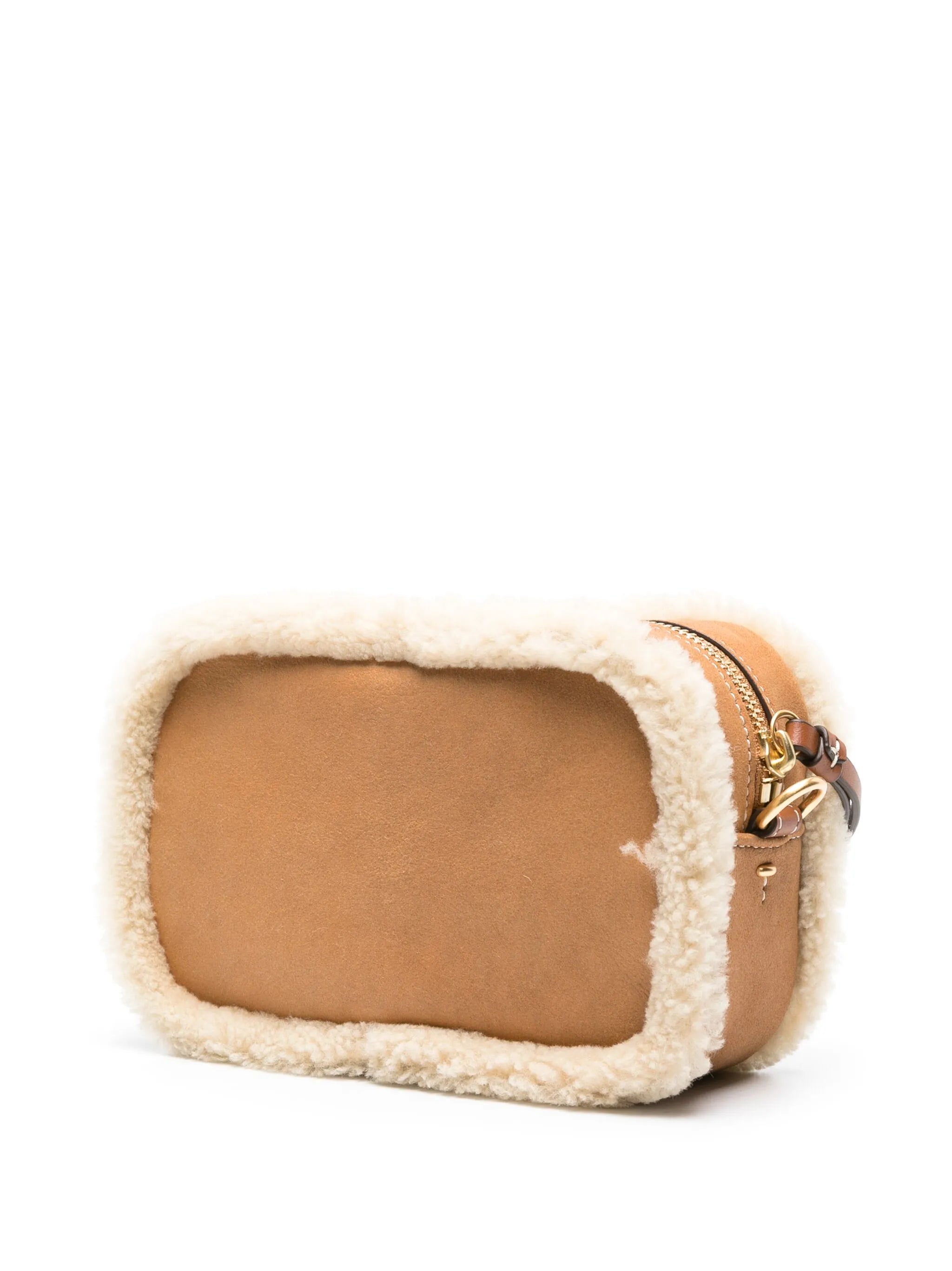 Perry Bombe shearling crossbody bag