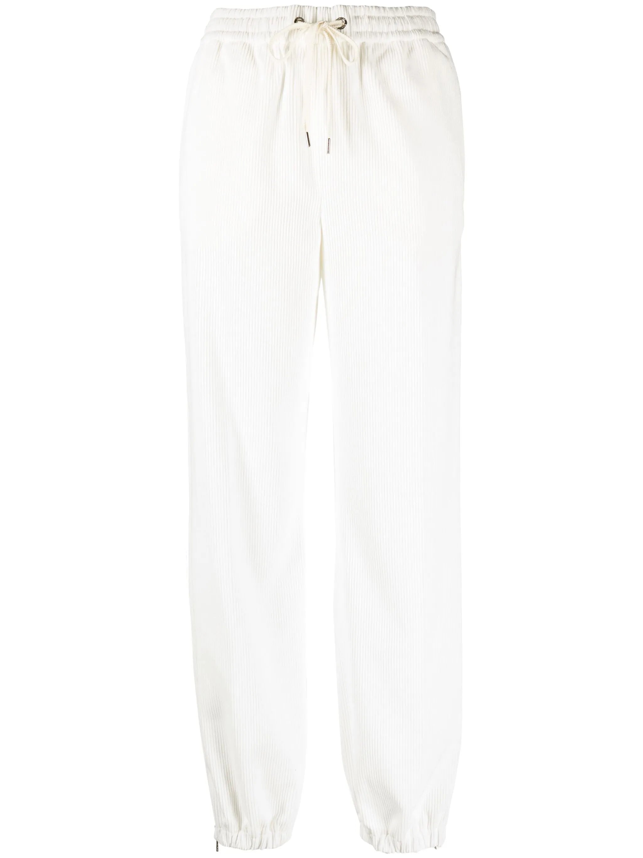 tapered corduroy track pants