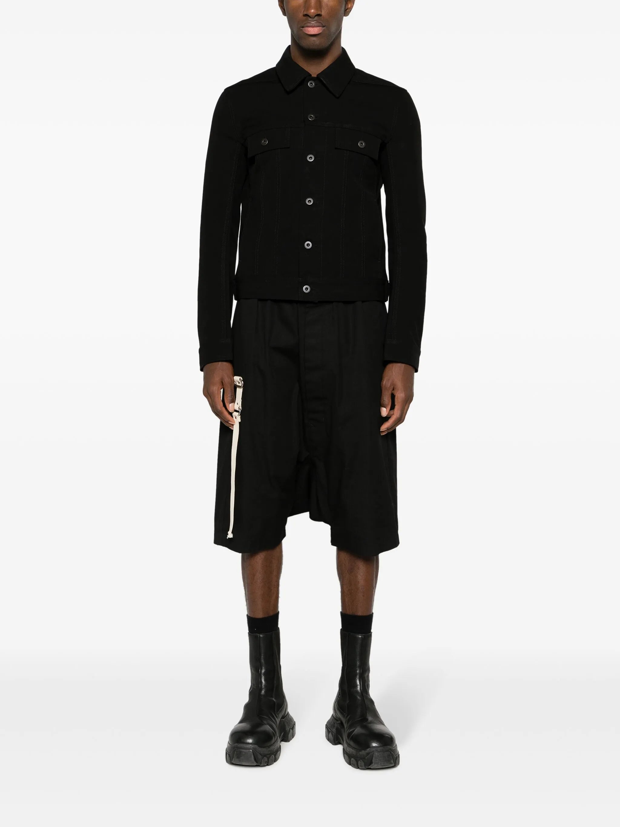 Trucker cotton shirt jacket