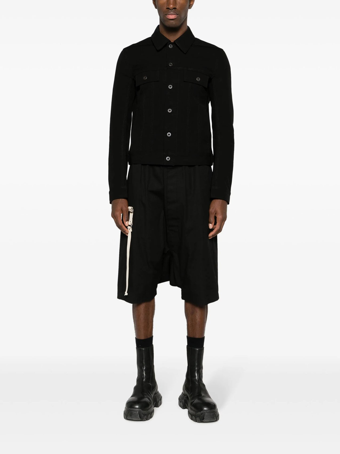 Trucker cotton shirt jacket