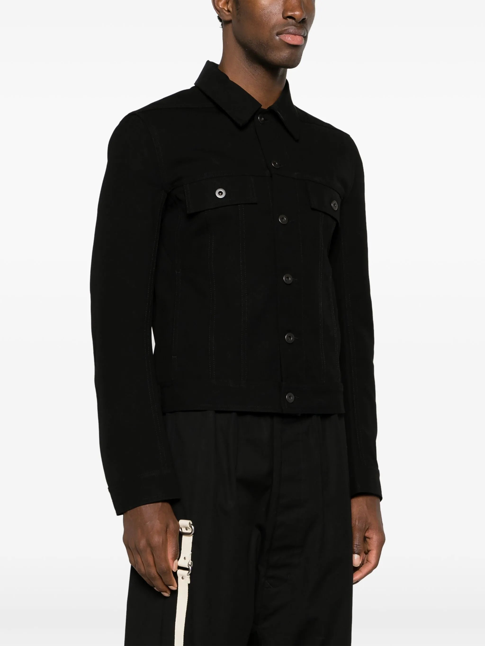 Trucker cotton shirt jacket