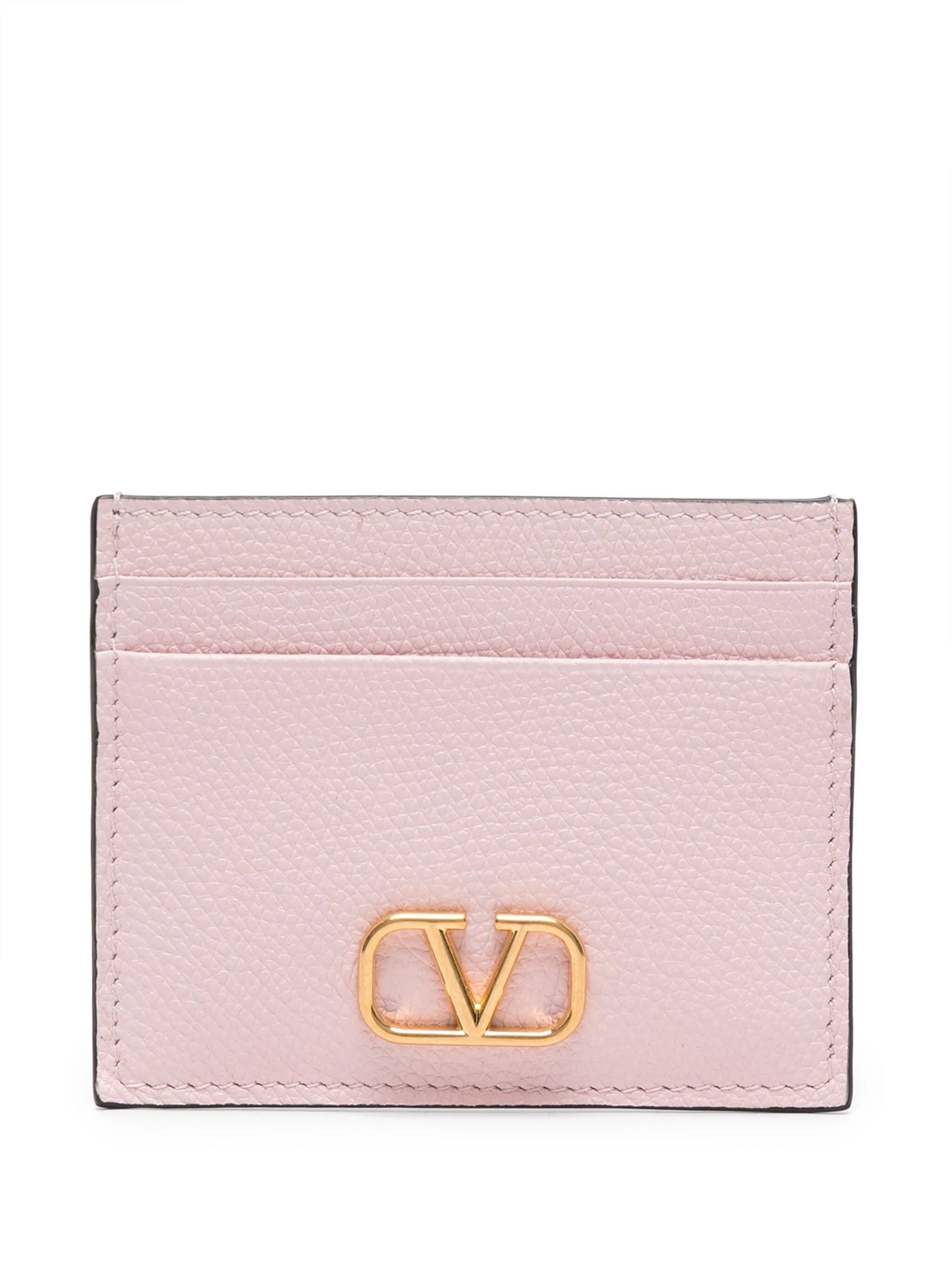 VLogo Signature leather card holder