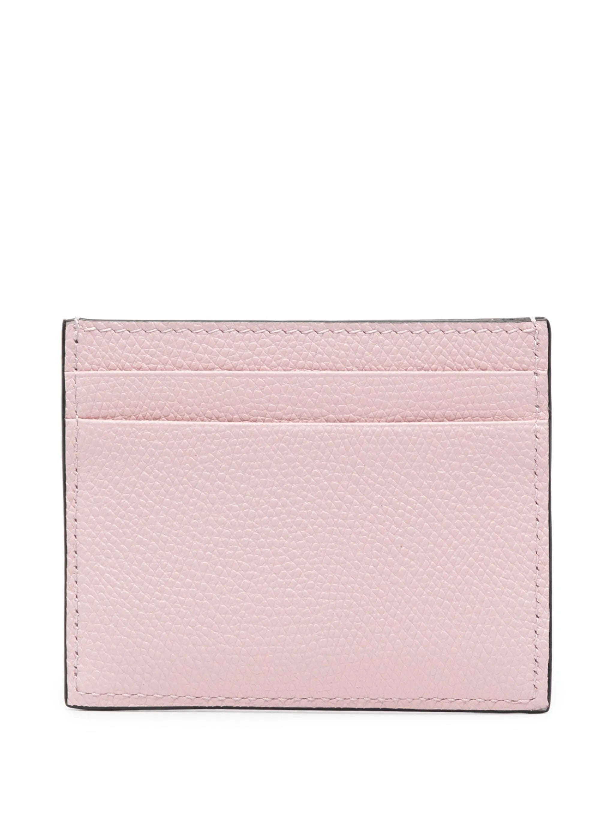 VLogo Signature leather card holder