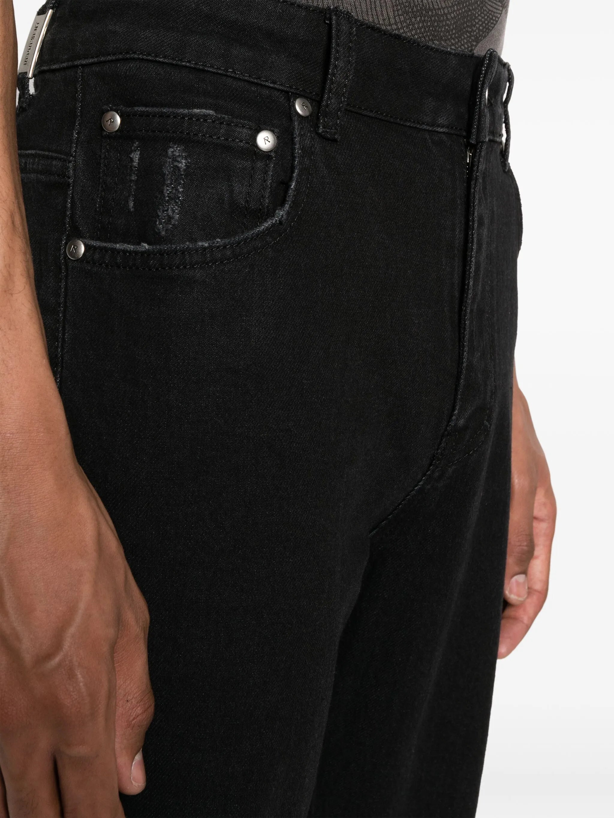 R2 straight-leg jeans