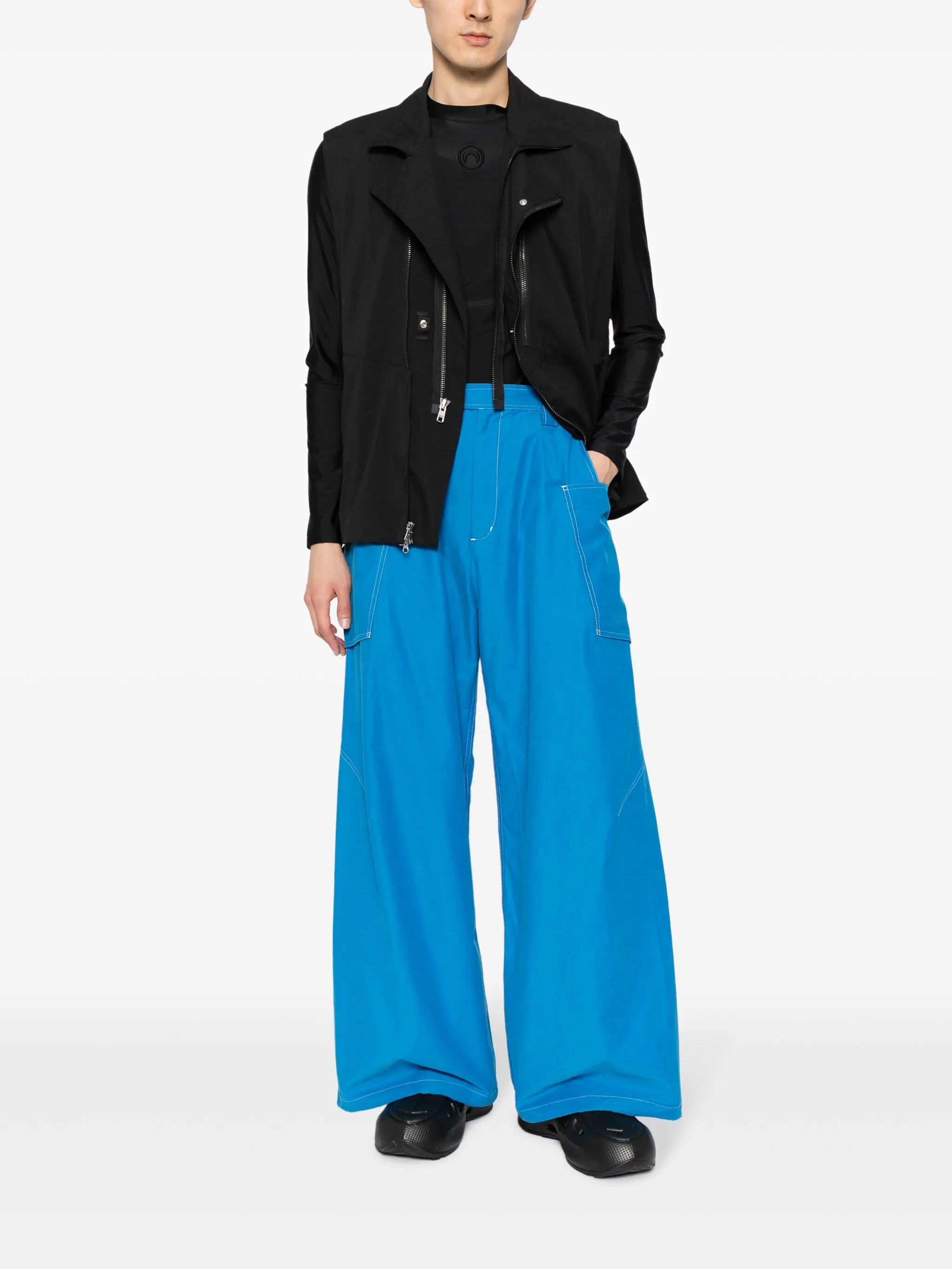 Meno wide-leg cargo trousers