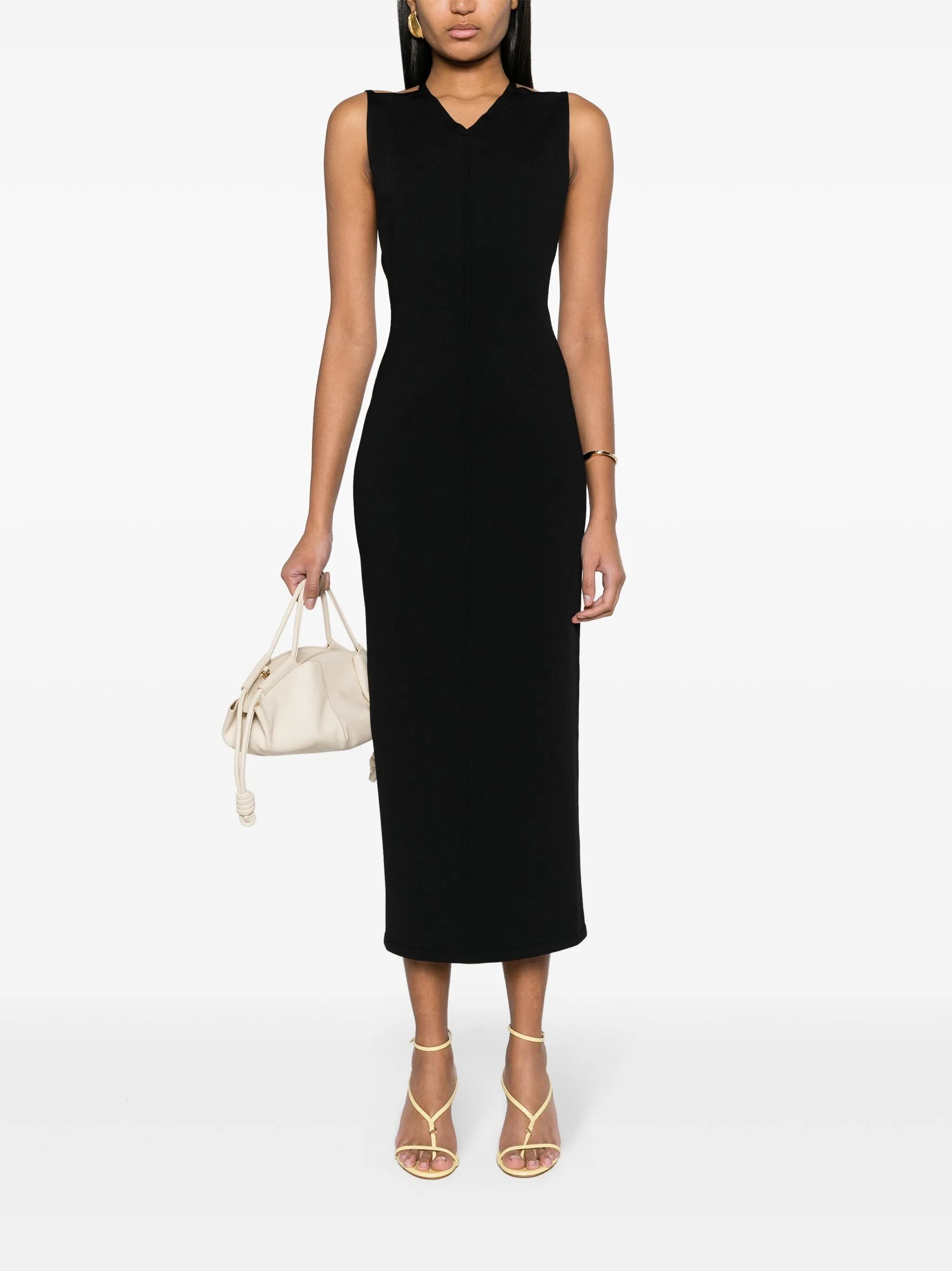 Terri V-neck maxi dress