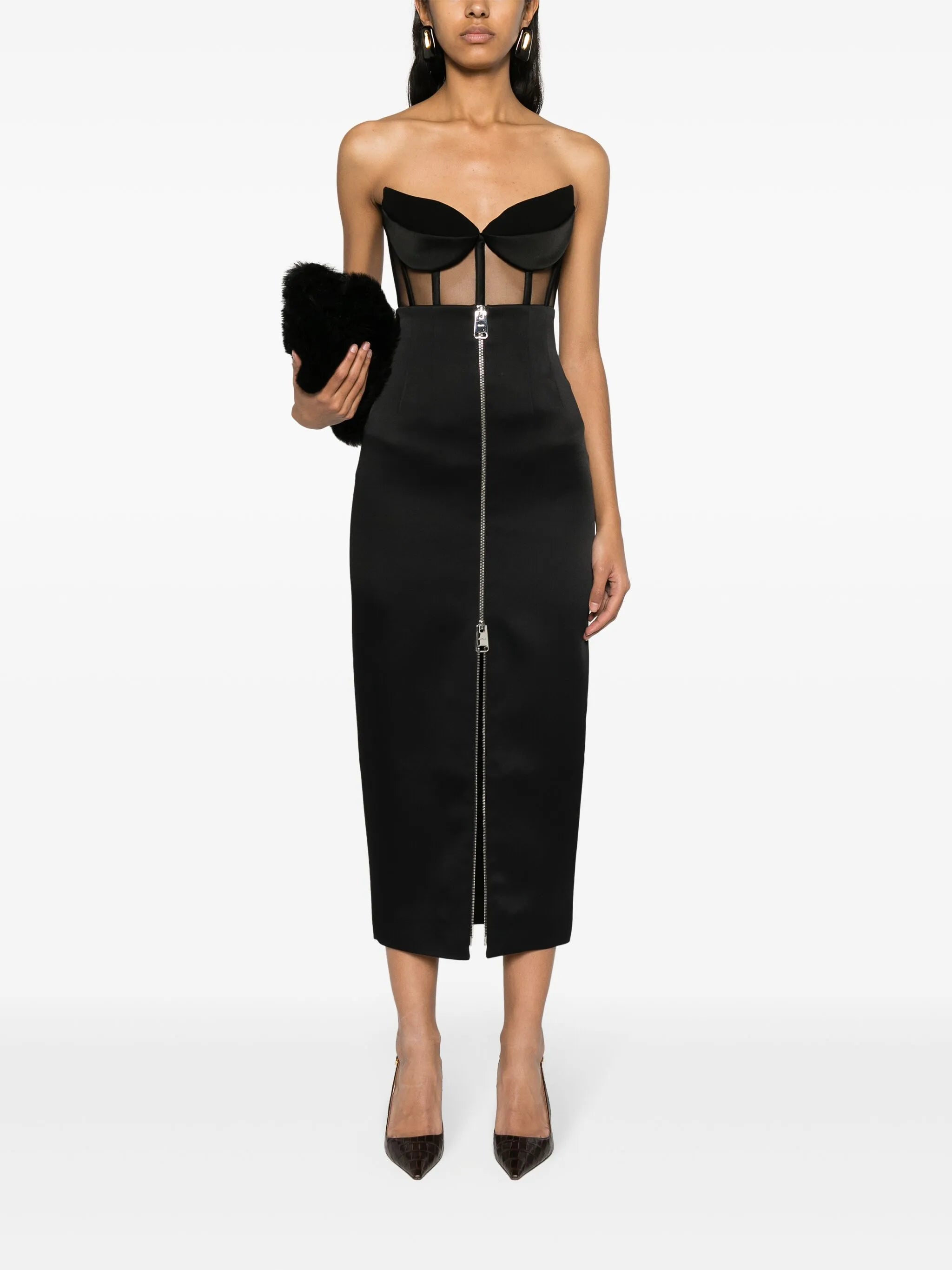 Ruddy zip-up pencil skirt
