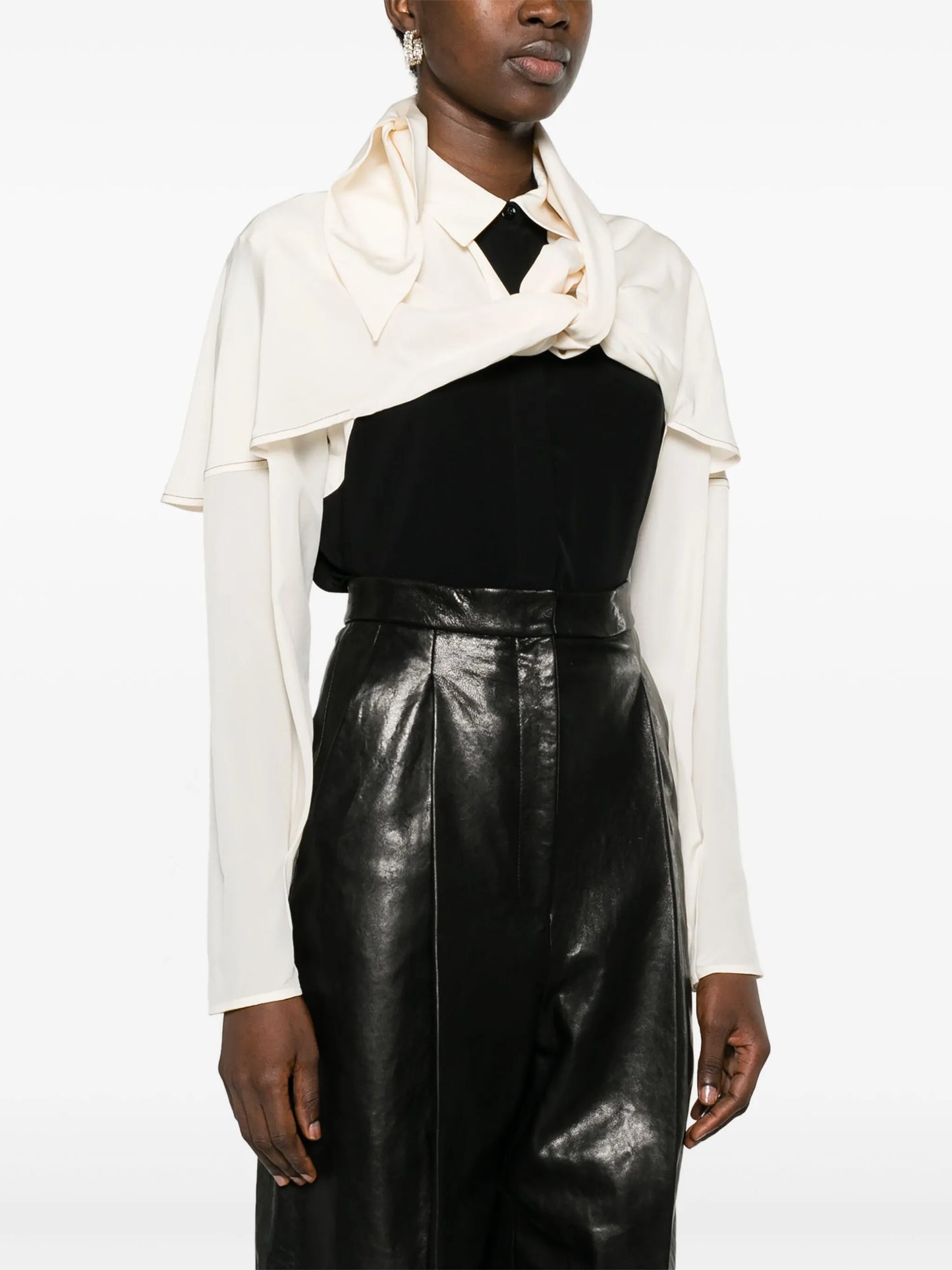 Ashford leather tailored trousers