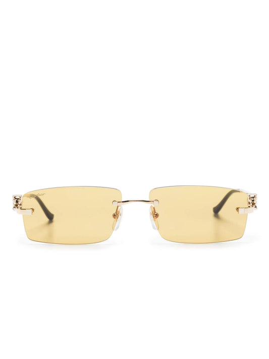 Panther rectangle-frame sunglasses