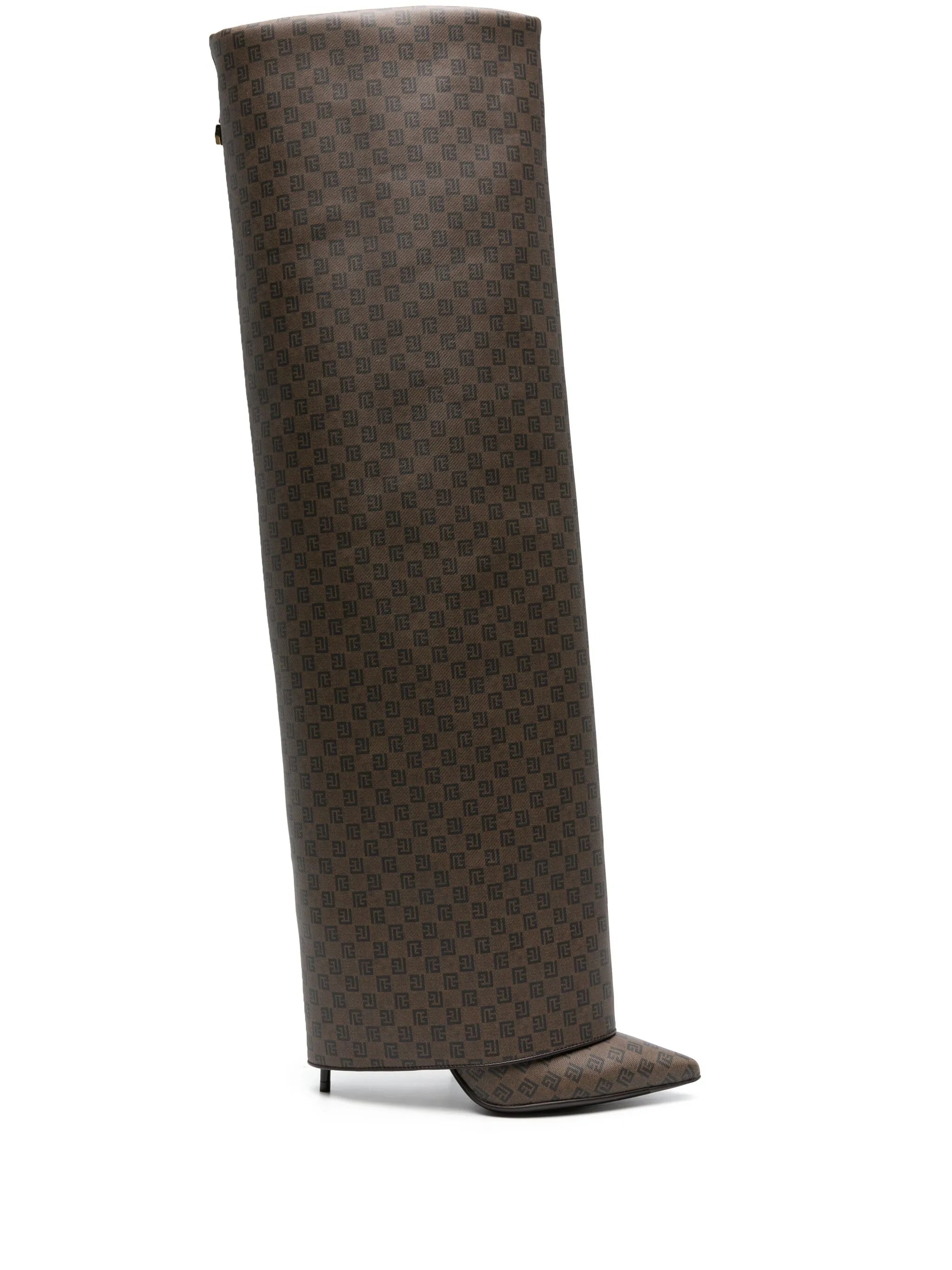 Ariel monogram folded boots