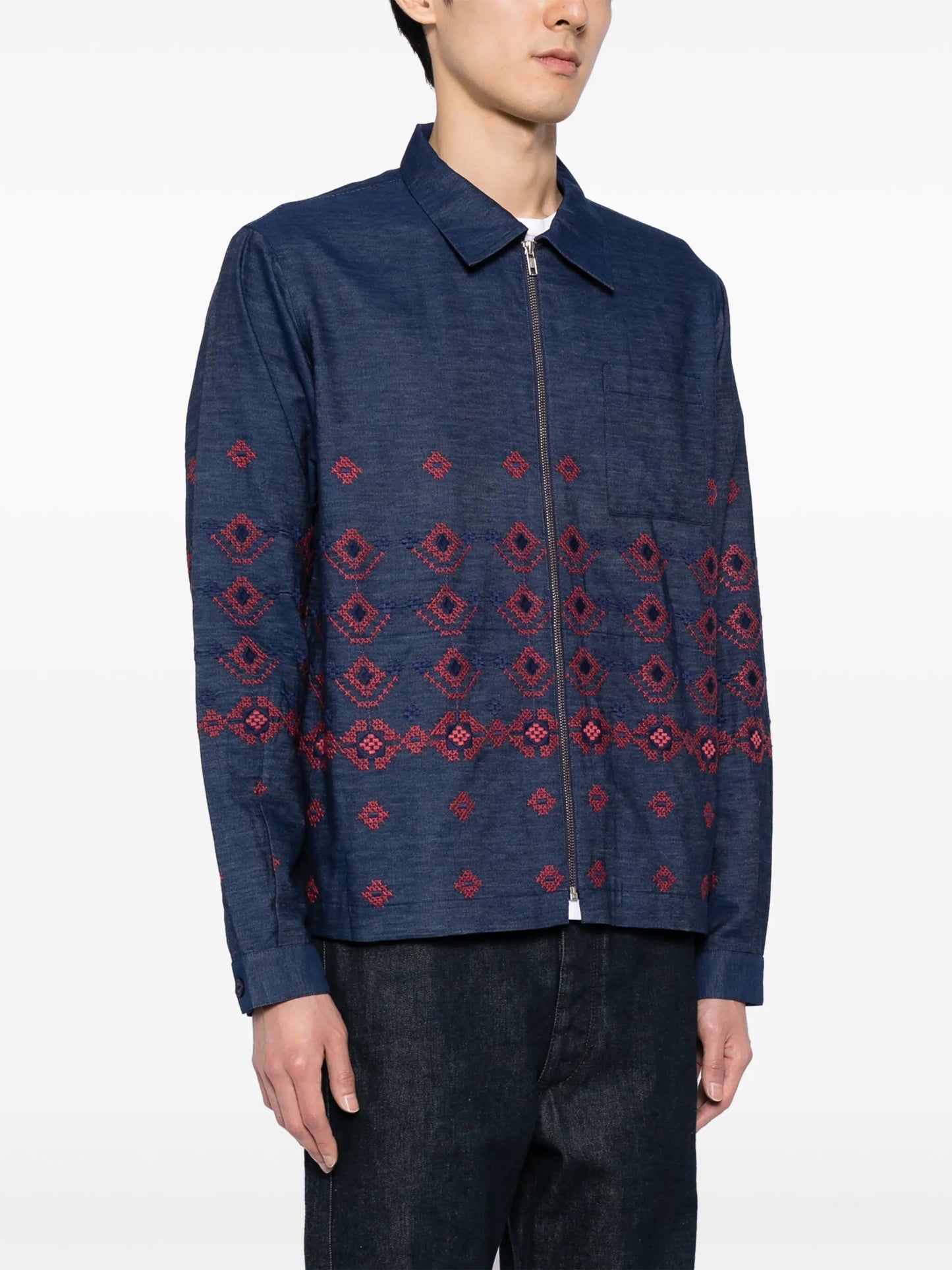 Bowie embroidered denim jacket