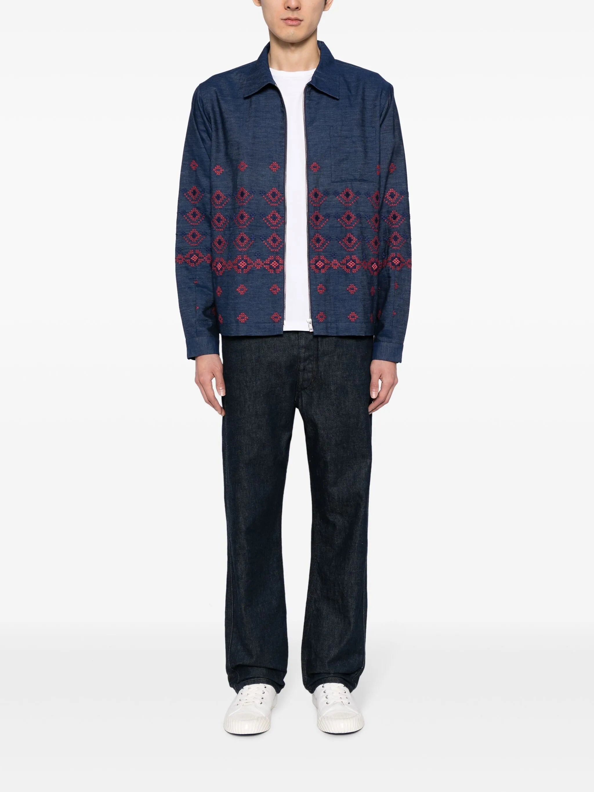 Bowie embroidered denim jacket