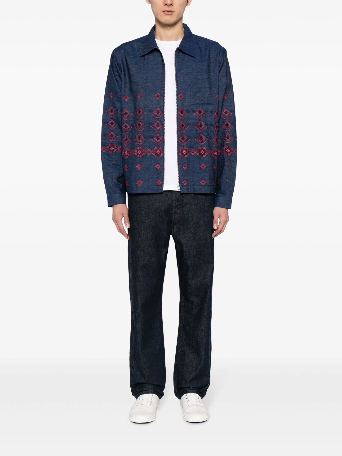 Bowie embroidered denim jacket