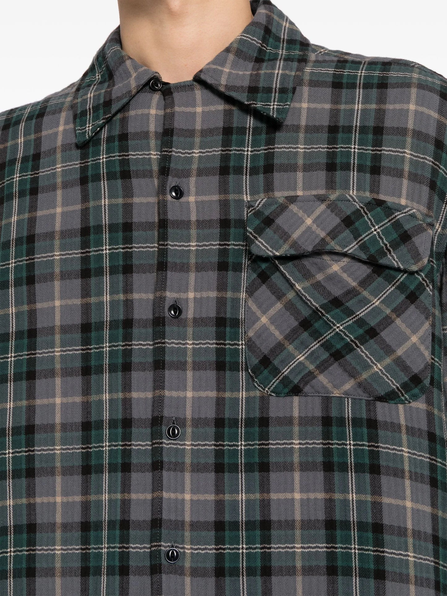 Wray check-pattern cotton shirt