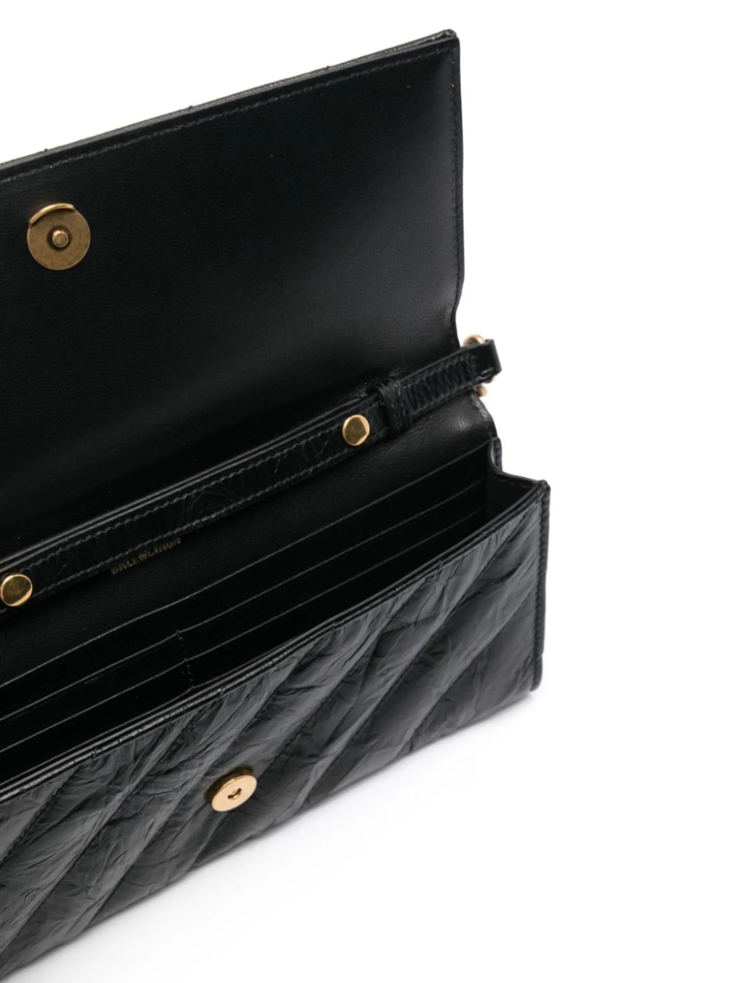 logo-plaque quilted wallet