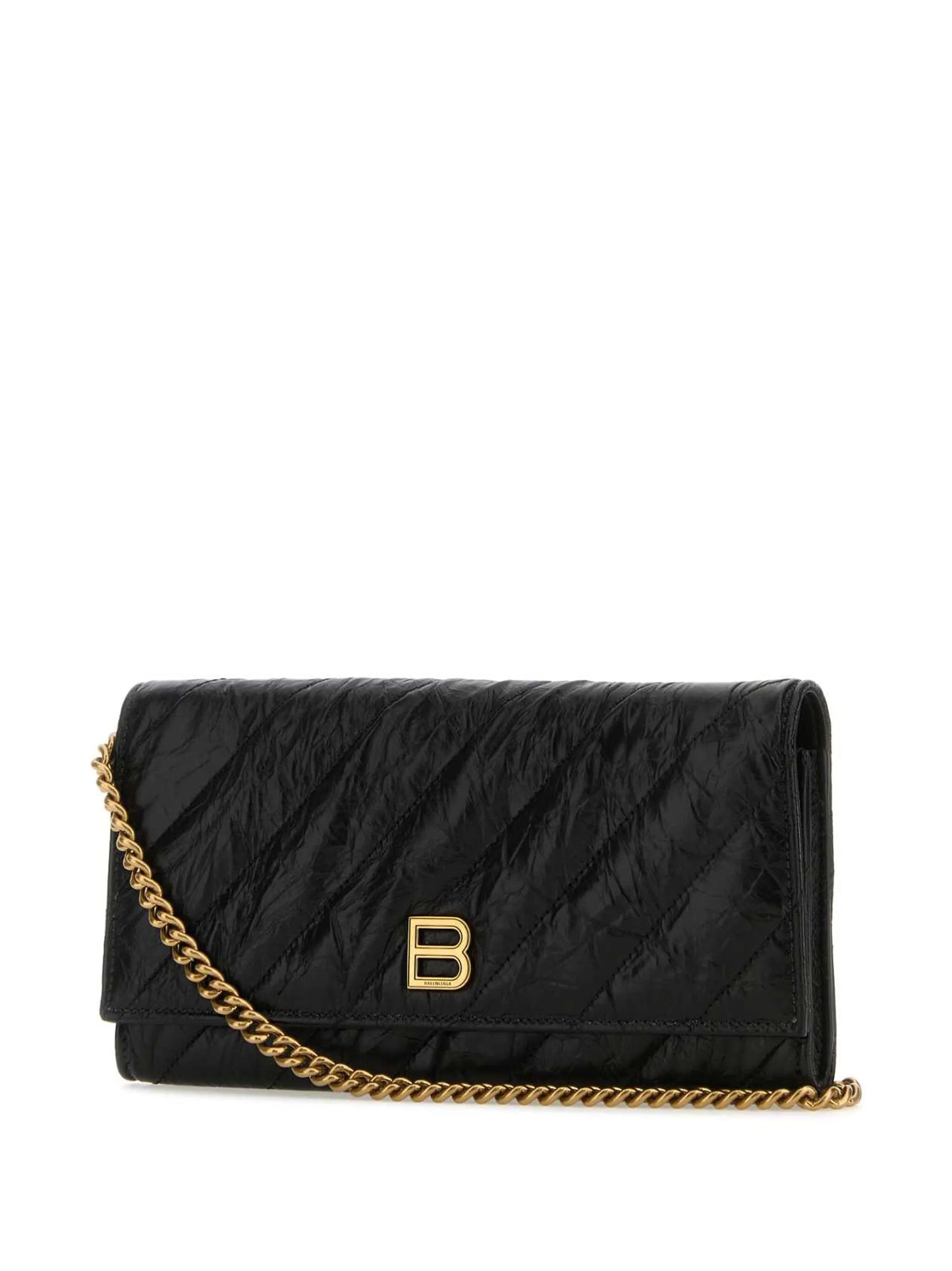logo-plaque quilted wallet