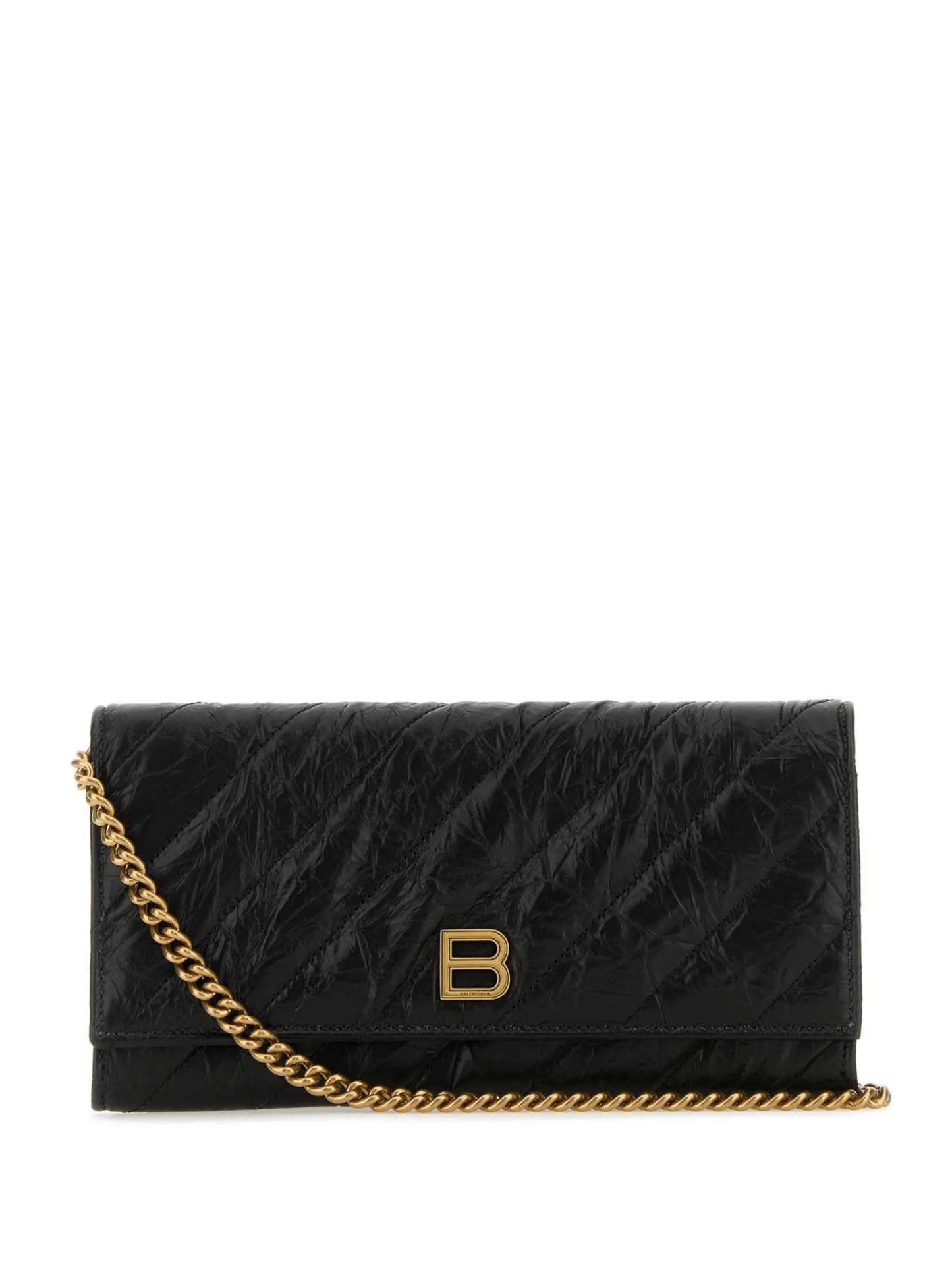 logo-plaque quilted wallet
