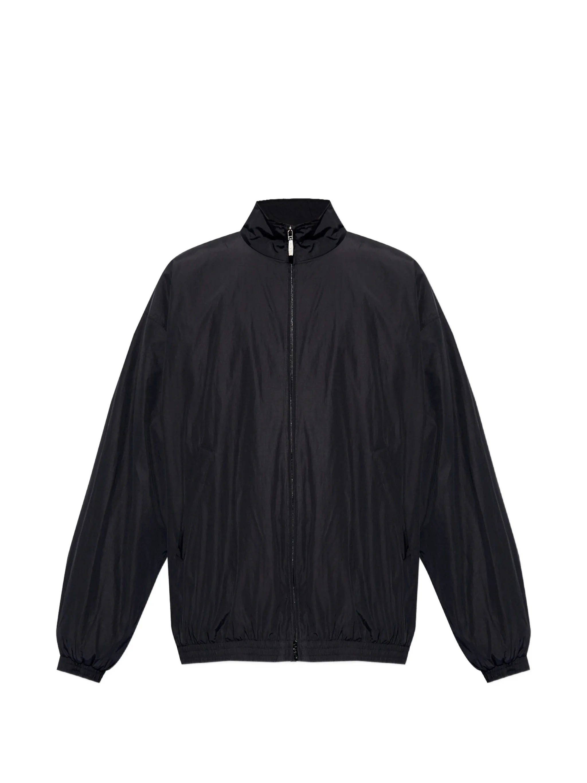 logo-embroidered bomber jacket