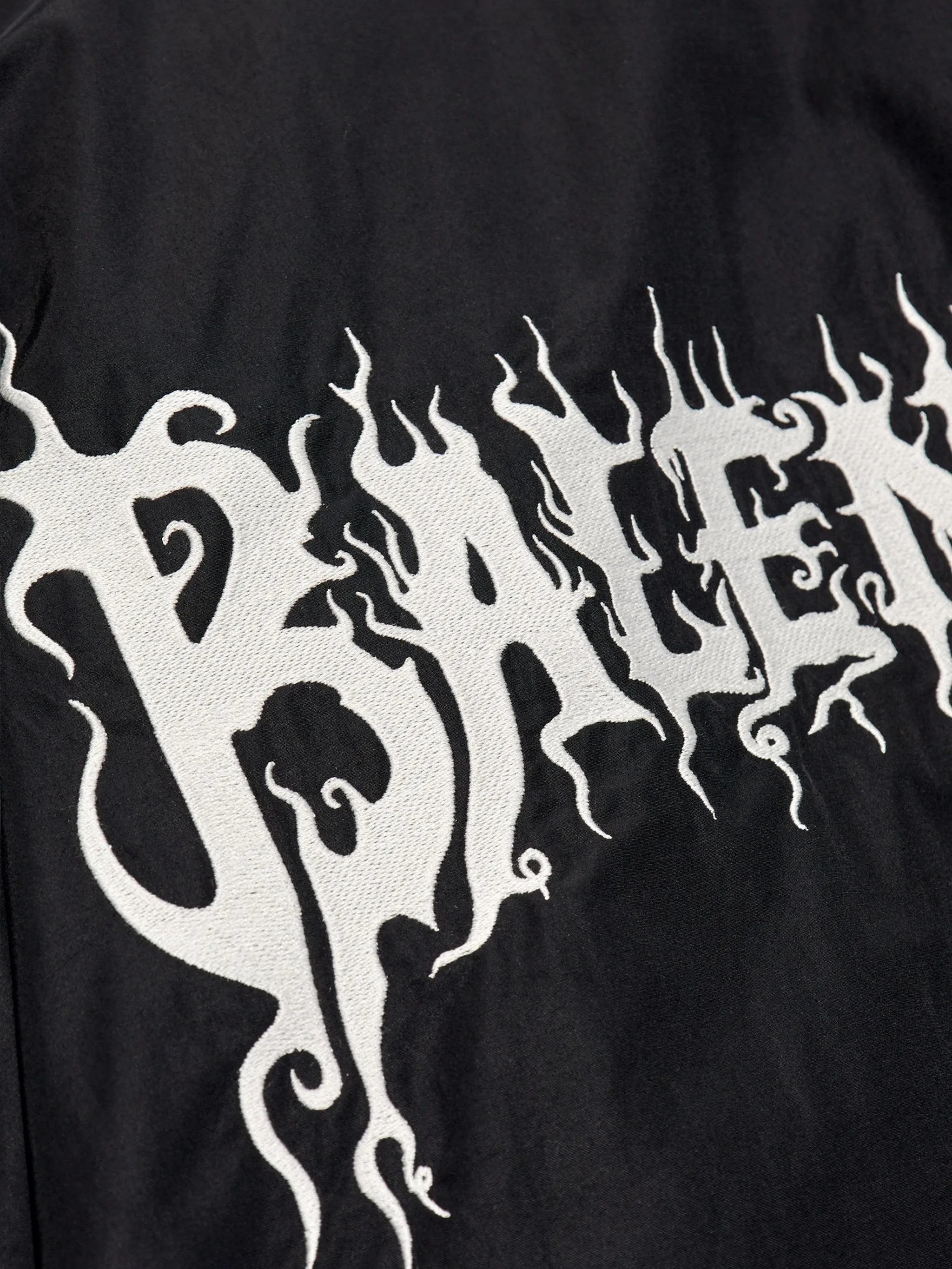 logo-embroidered bomber jacket