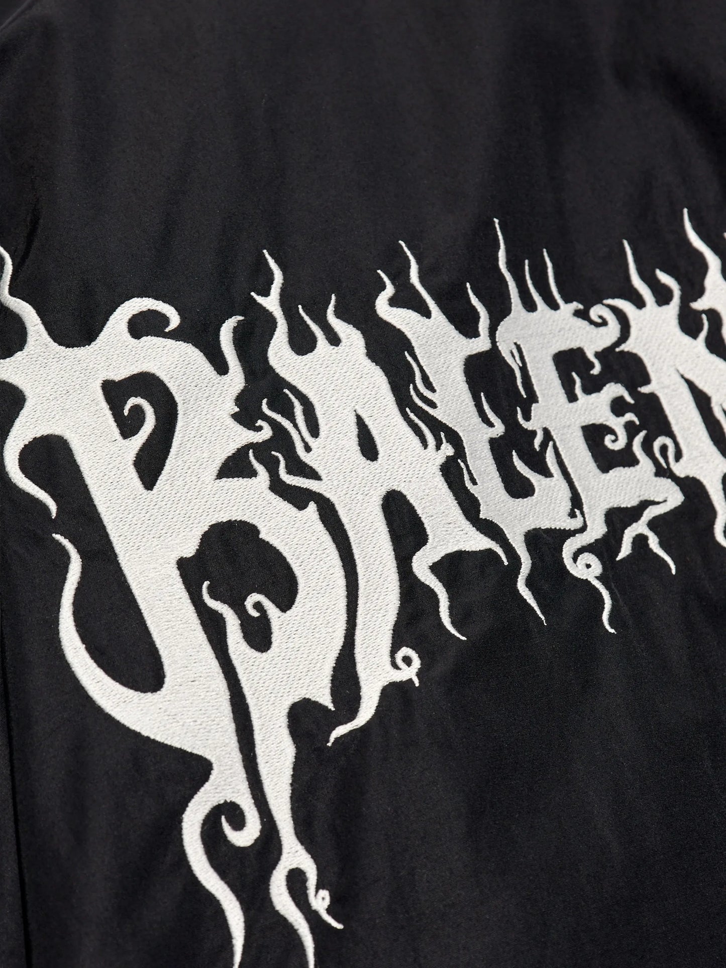 logo-embroidered bomber jacket