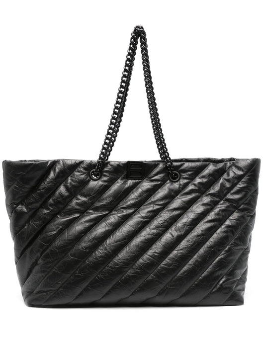 large Crush quilted tote bag
