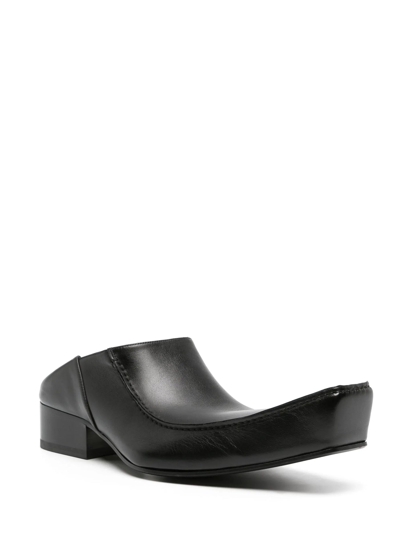 Romeo elongated-toe leather mules