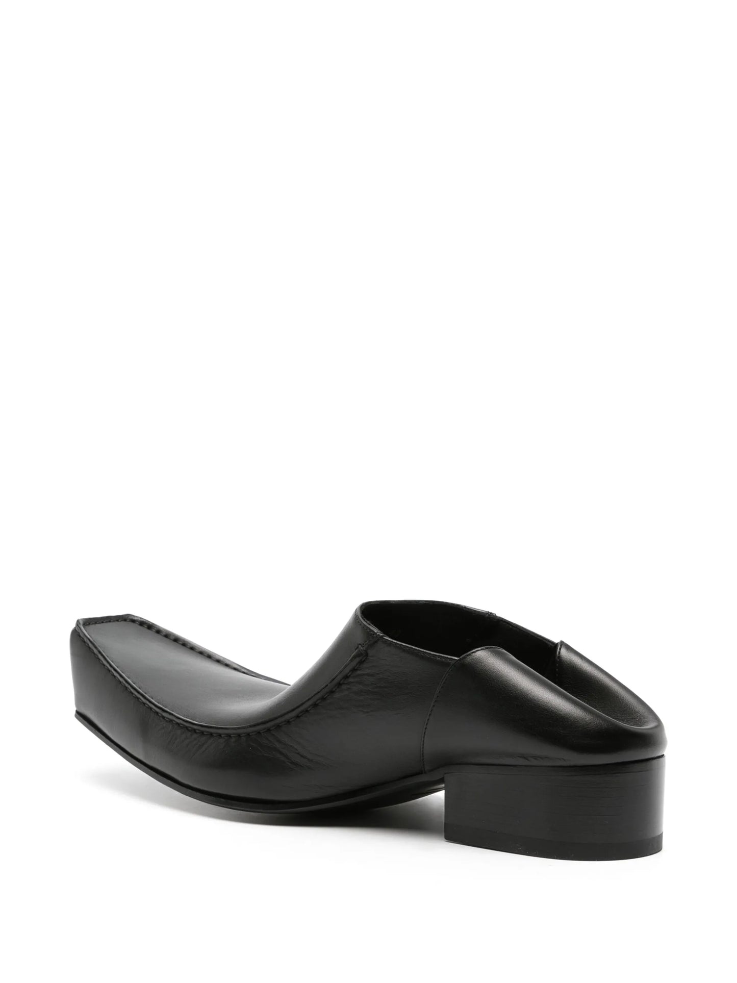 Romeo elongated-toe leather mules
