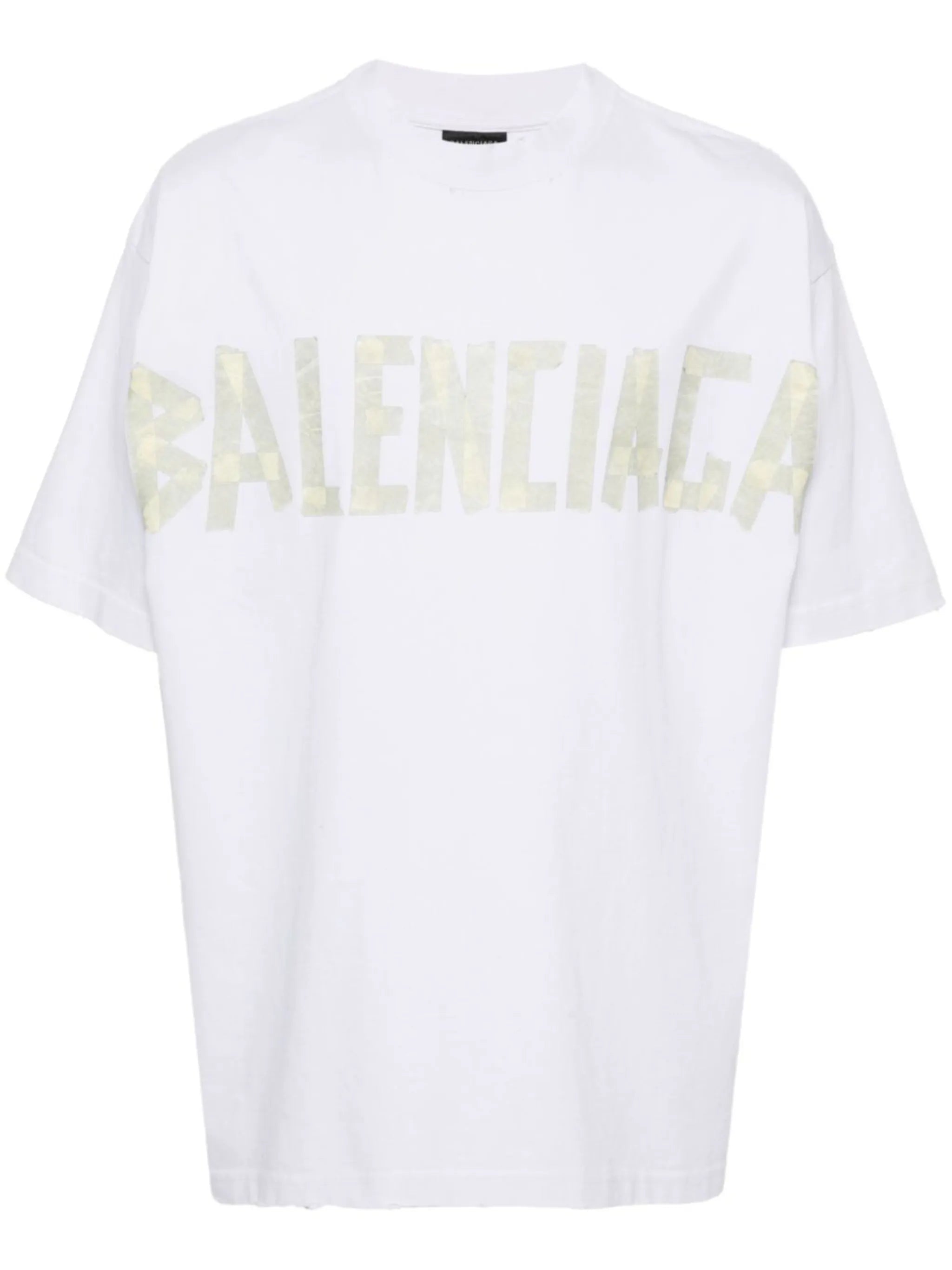 Tape Type cotton T-shirt