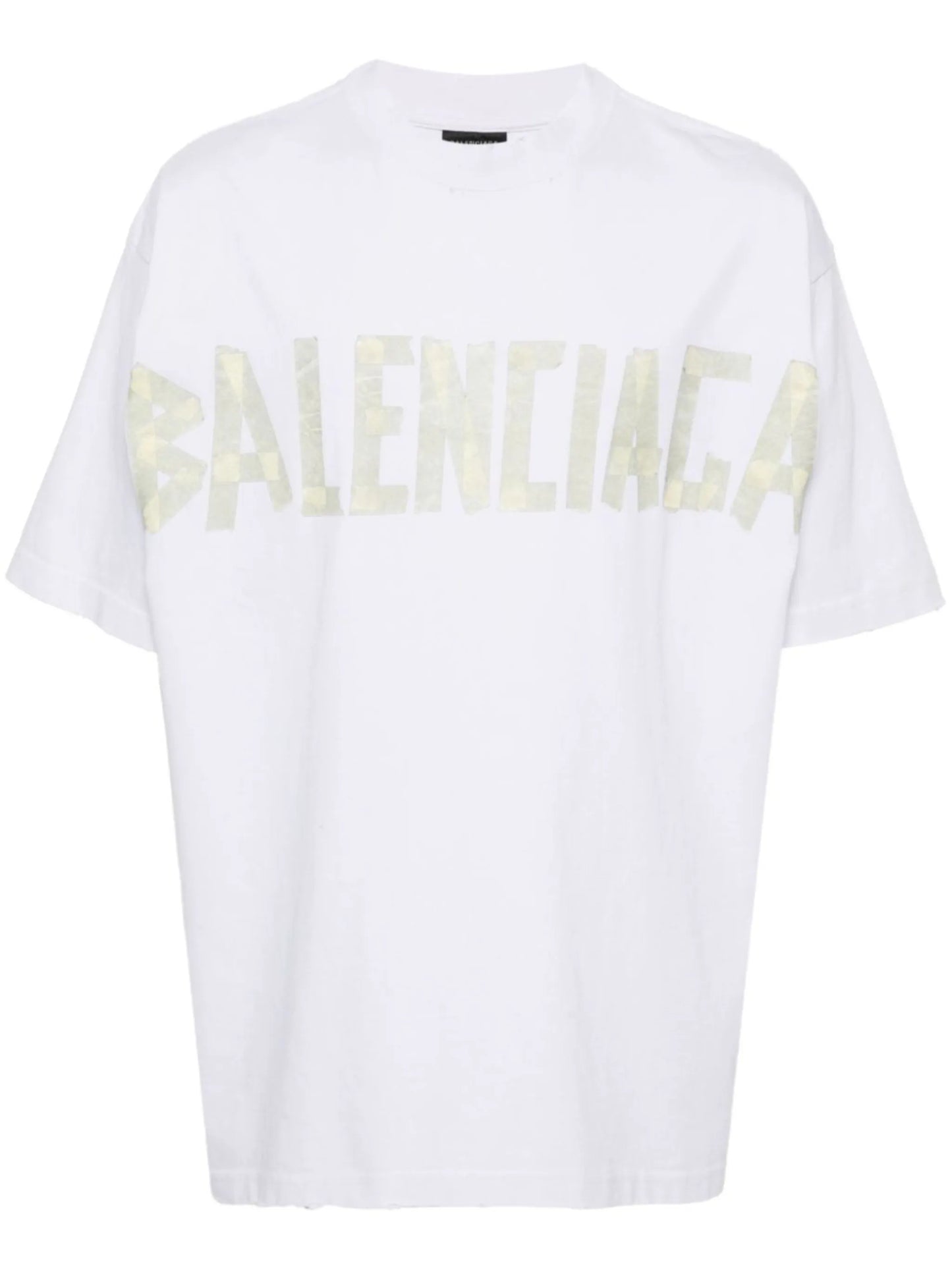 Tape Type cotton T-shirt